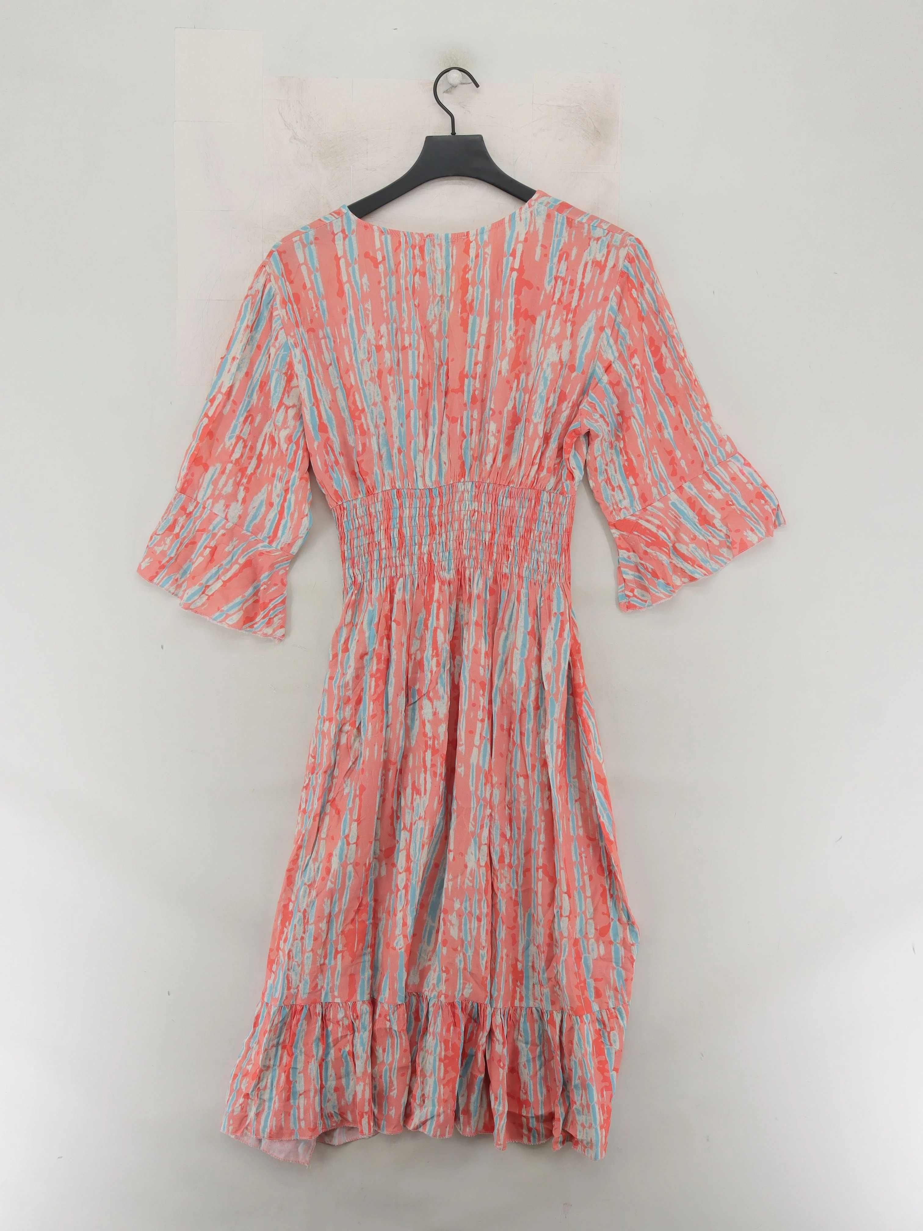 Made in Italy Wrap Midi Dress M in Multi - Image 2
