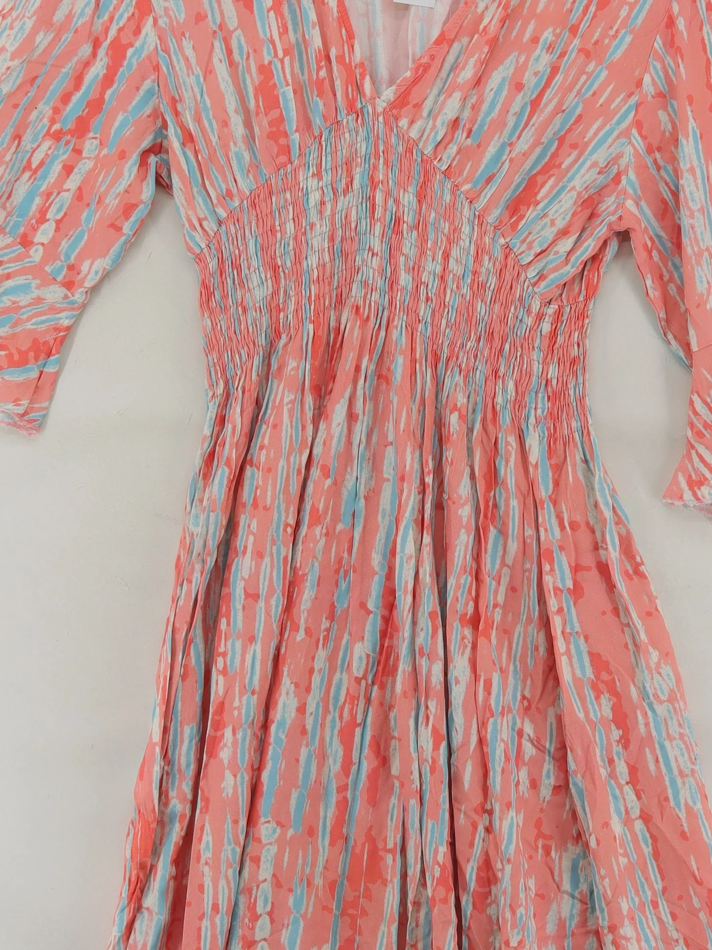 Made in Italy Wrap Midi Dress M in Multi - Image 3