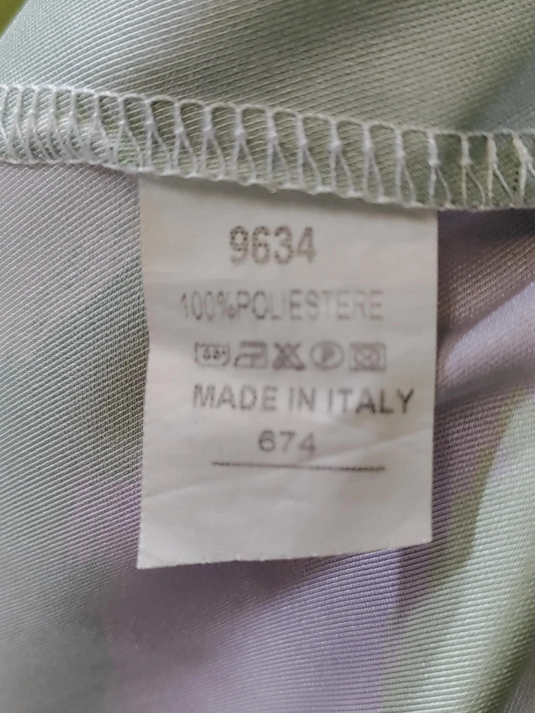Made in Italy Wrap Mini Dress M in Multi - Image 5