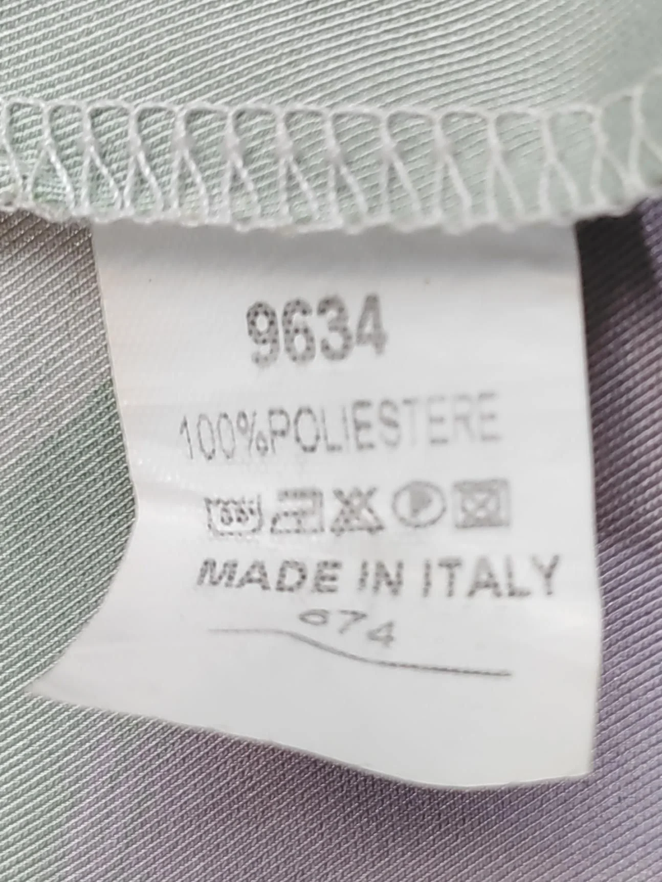 Made in Italy Wrap Mini Dress M in Multi - Image 6