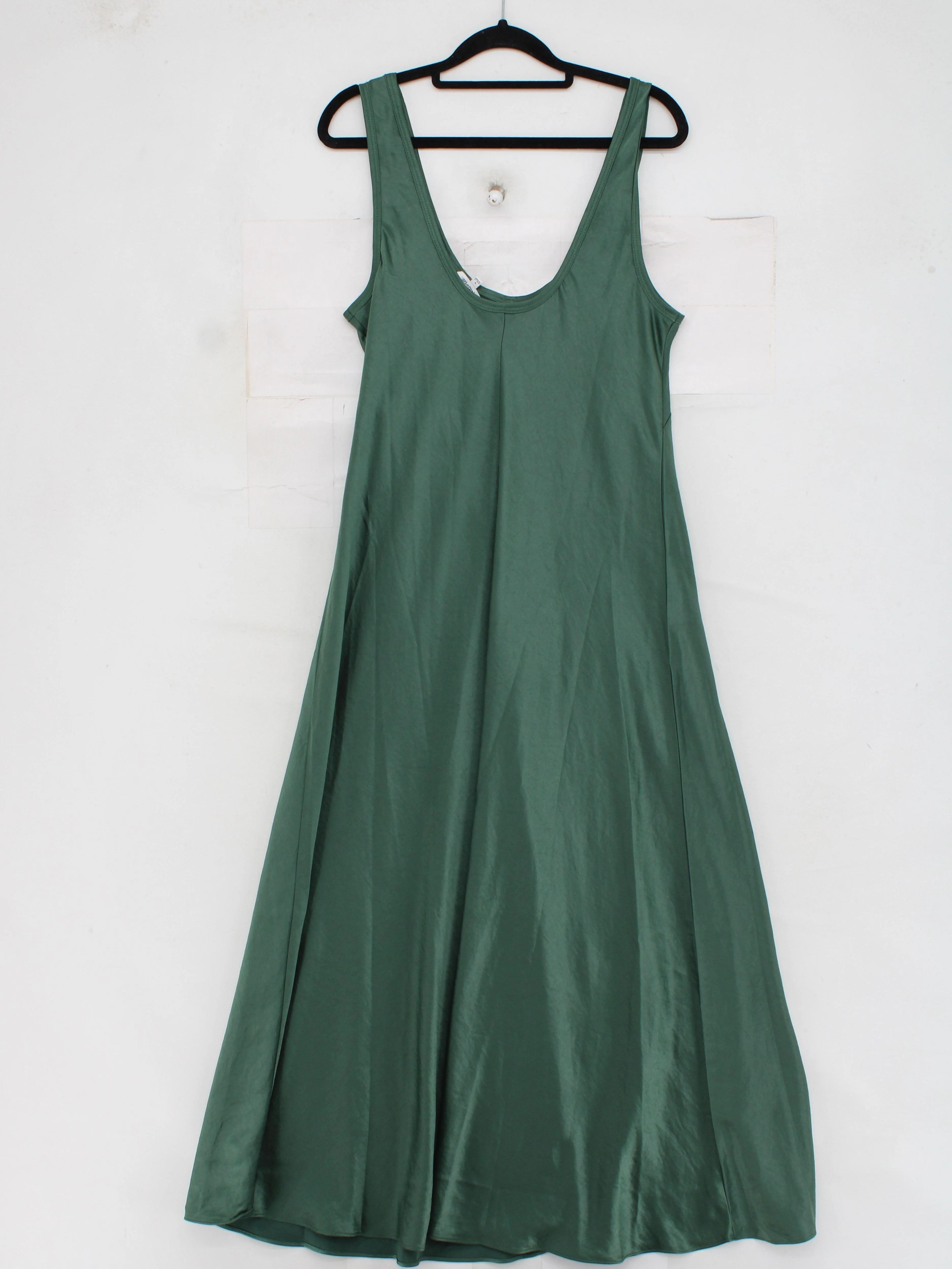 Madewell Slip Maxi Dress in Green - Image 2