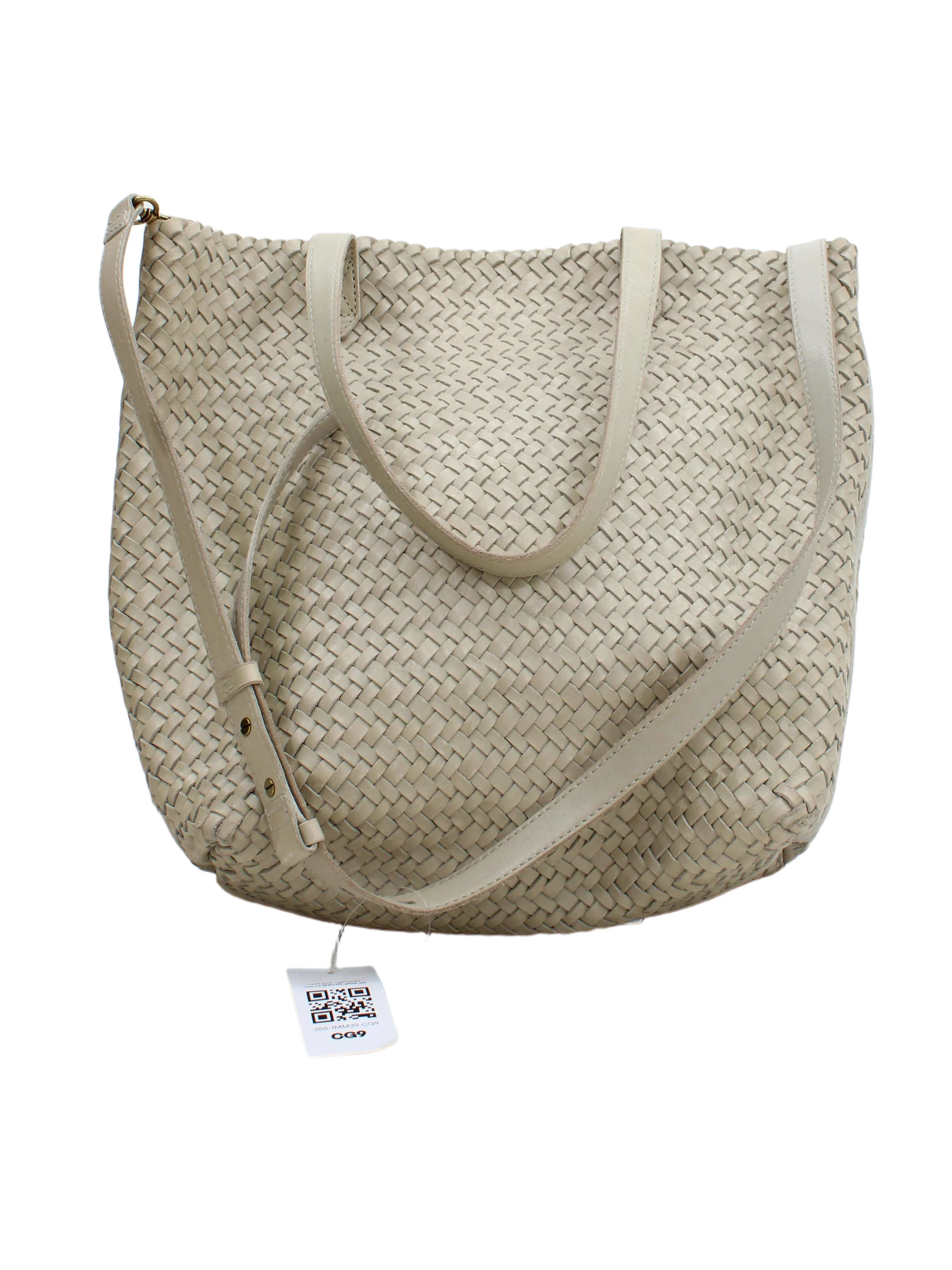 Madewell Women's Bag Cream 100% Leather Tote