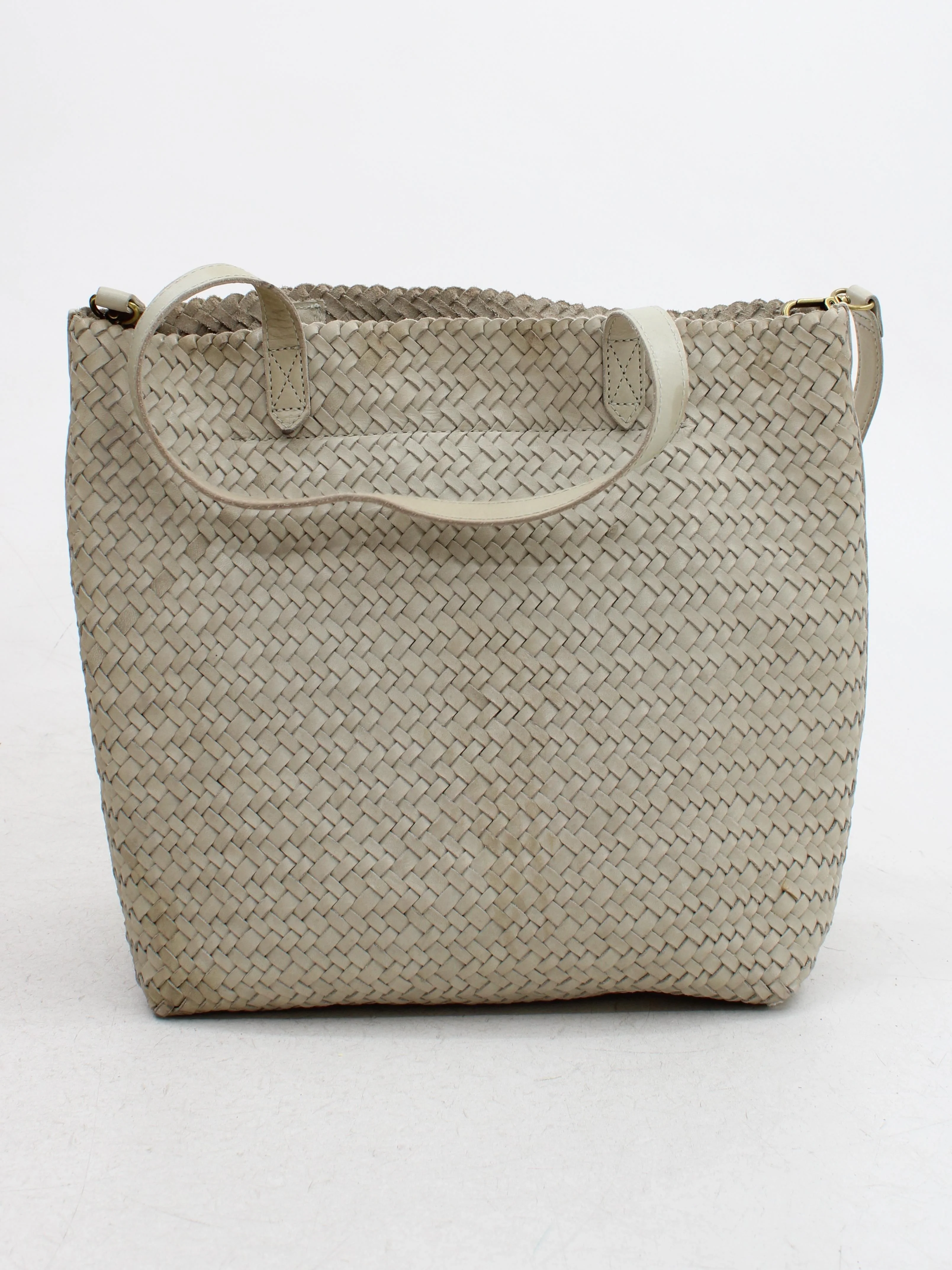 Madewell Women's Bag Cream 100% Leather Tote - Image 2