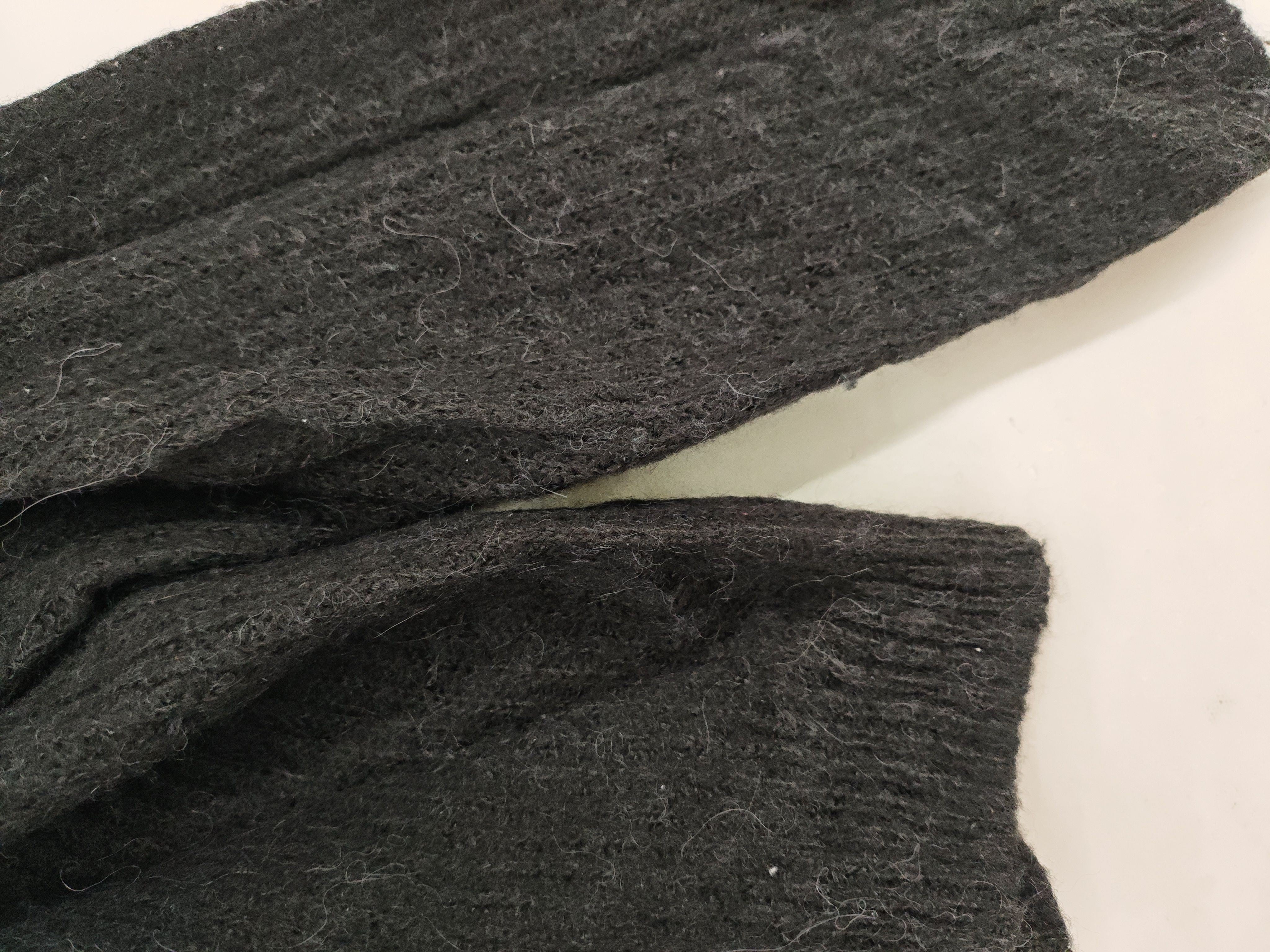 Madewell Women's Cardigan M Black Acrylic with Polyamide, Angora Cardigan - Image 5