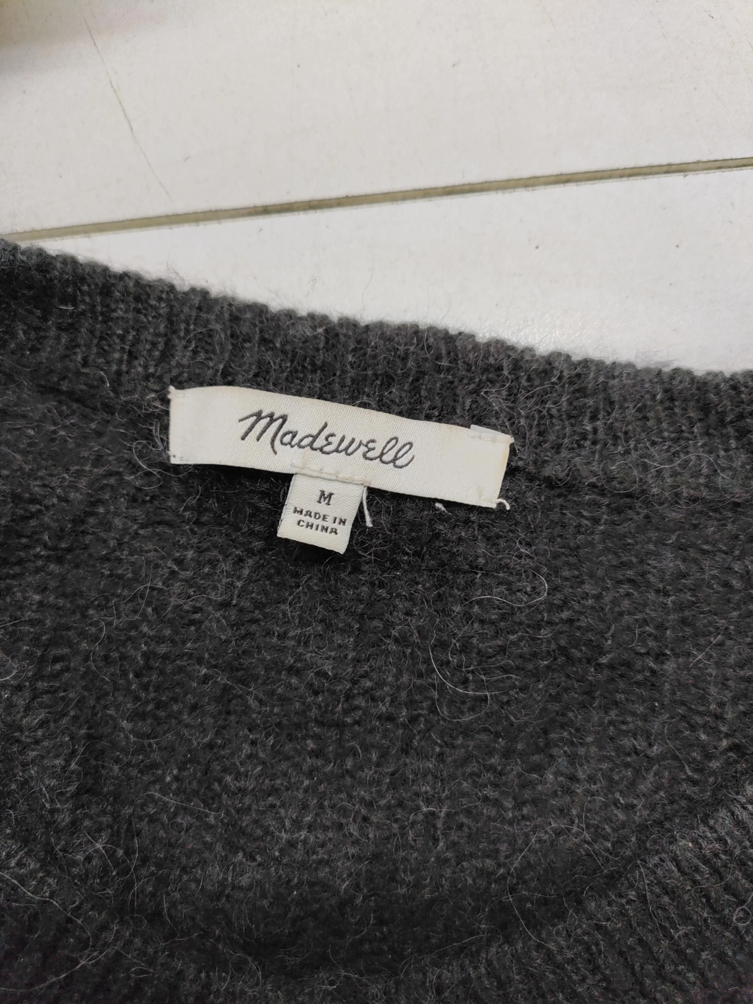 Madewell Women's Cardigan M Black Acrylic with Polyamide, Angora Cardigan - Image 6