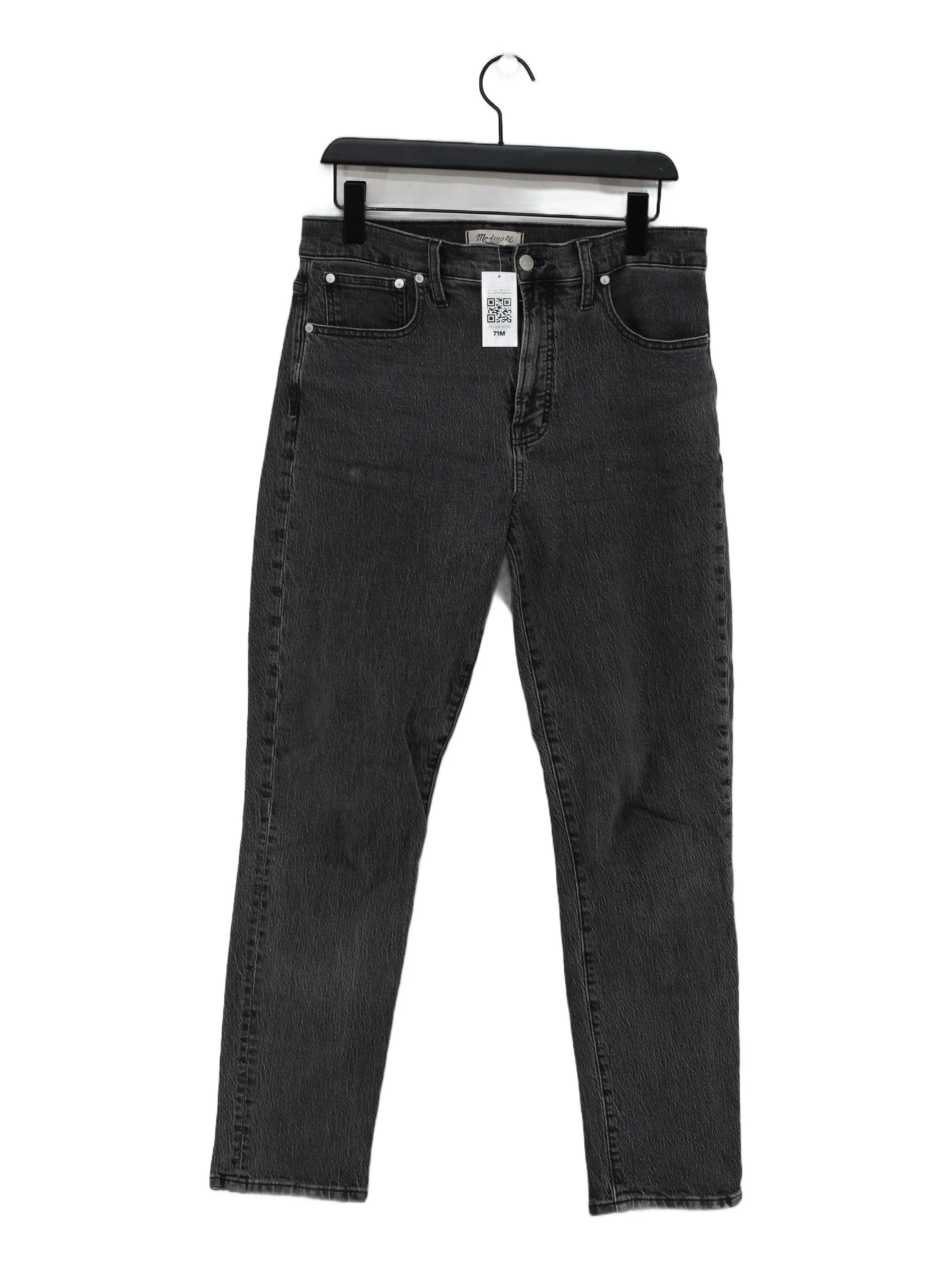 Madewell Women's Jeans M Grey Cotton with Elastane Straight