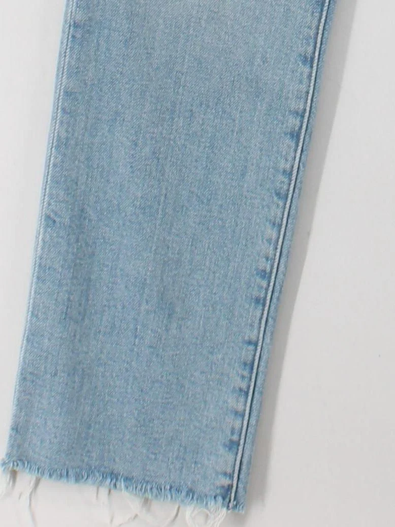 Madewell Women's Jeans W 26 in Blue Cotton with Polyester, Elastane Straight - Image 4