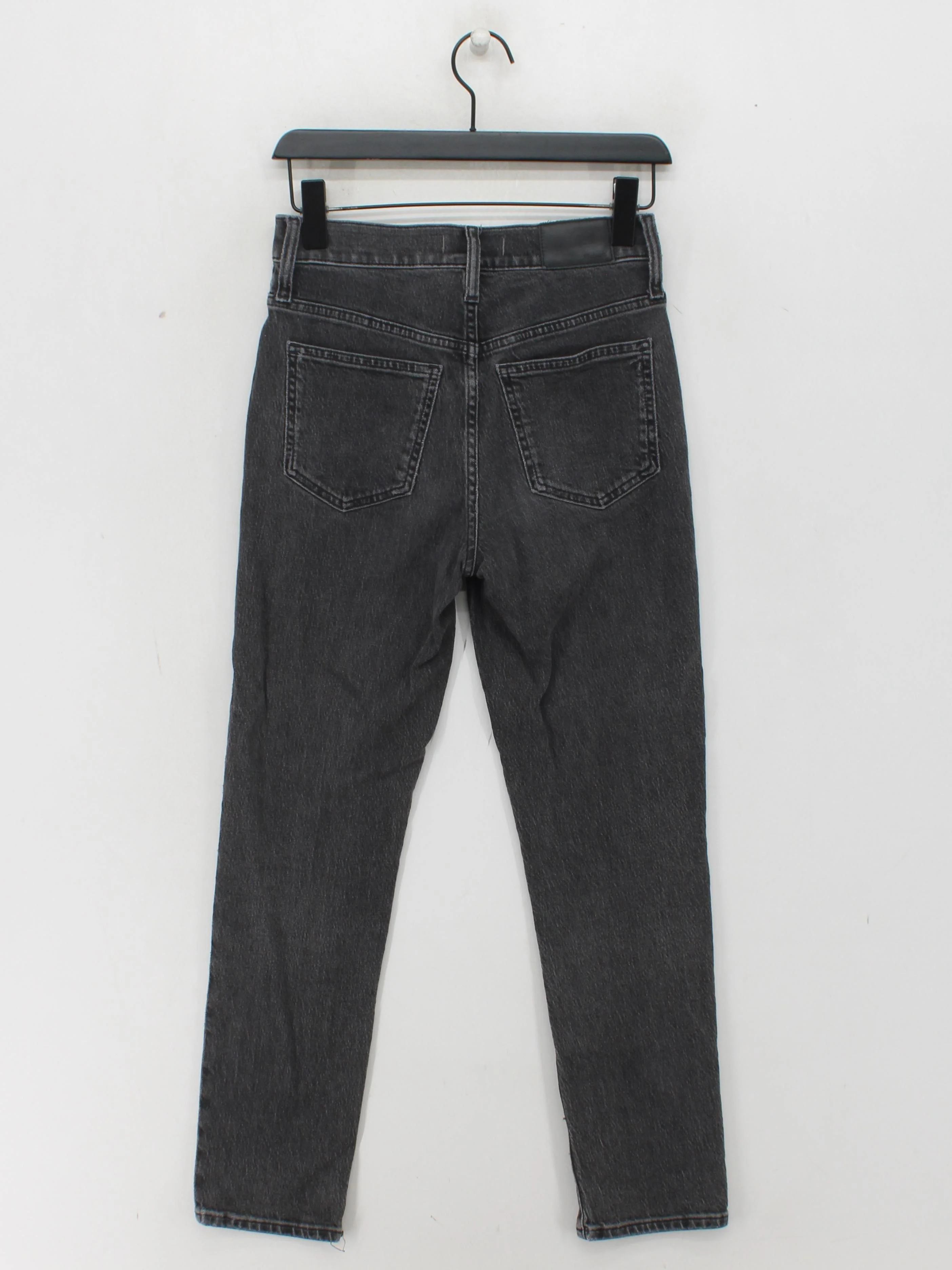 Madewell Women's Jeans W 28 in Grey Cotton with Elastane Straight - Image 2