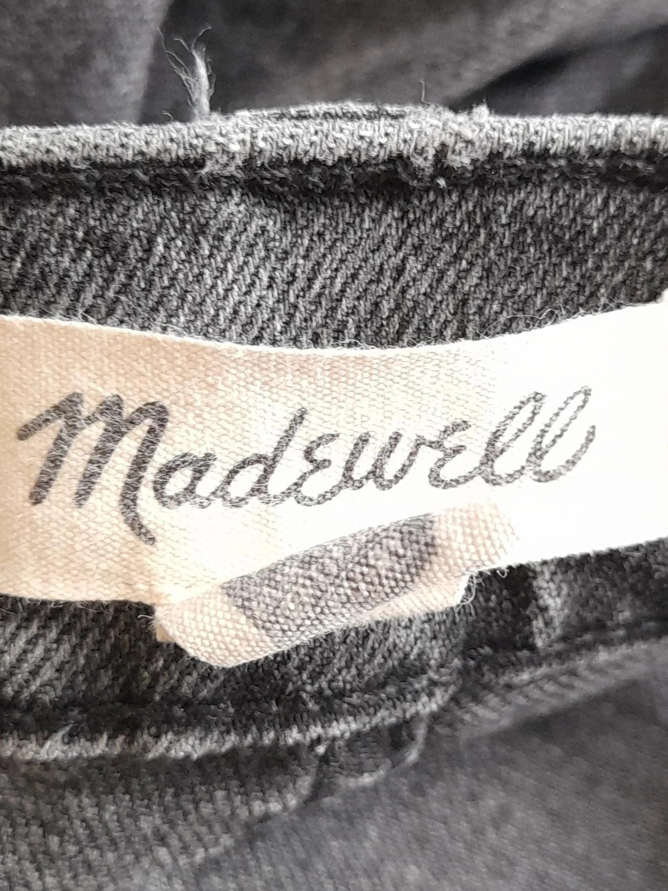 Madewell Women's Jeans W 28 in Grey Cotton with Elastane Straight - Image 5