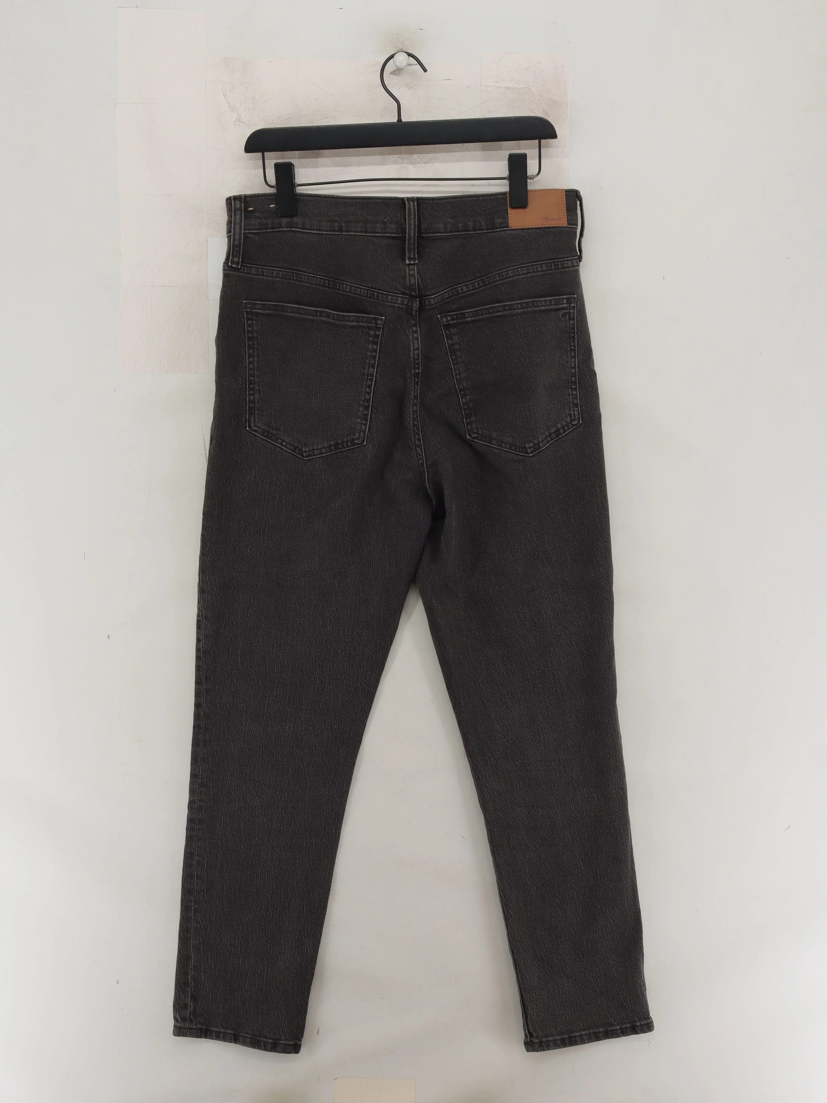Madewell Women's Jeans W 30 in Black Cotton with Elastane Mom - Image 2