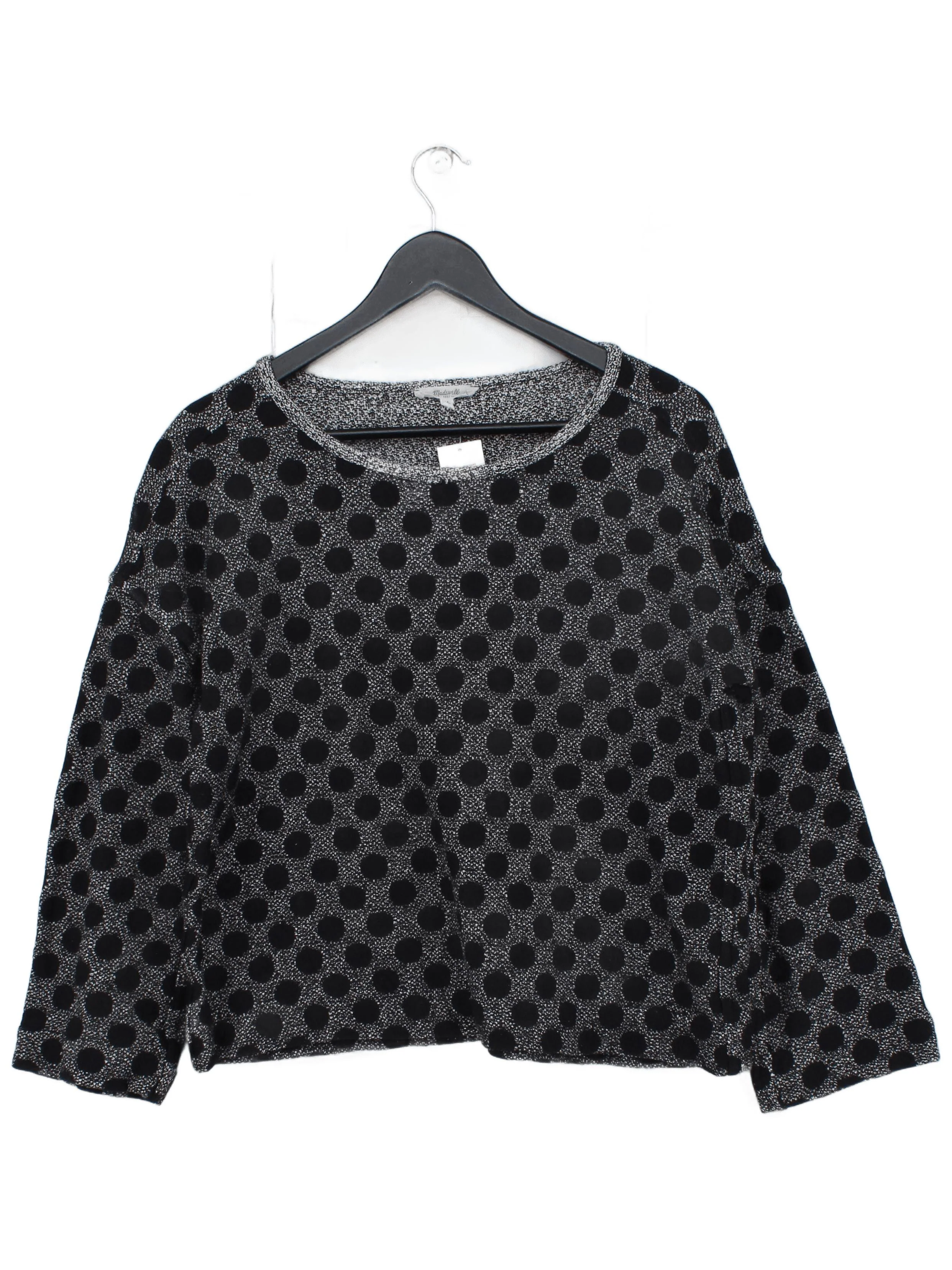 Madewell Women's Jumper M Multi Polkadot 100% Other Round Neck Pullover