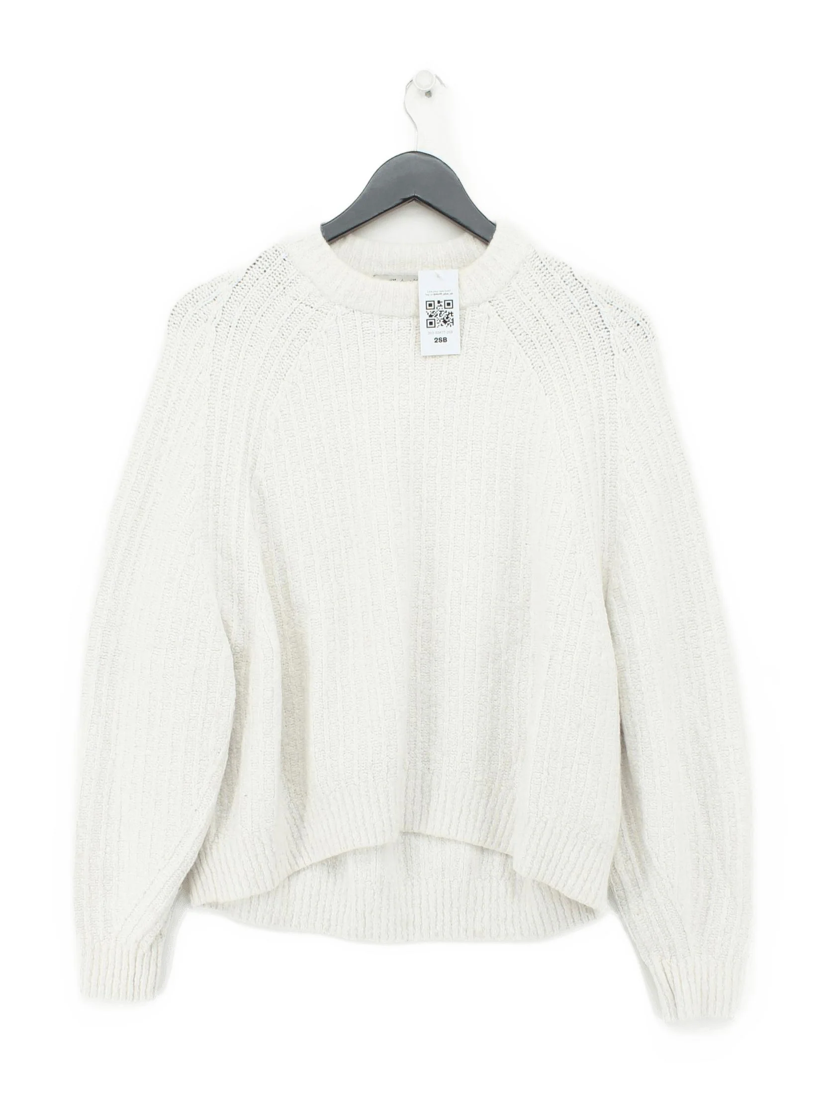 Madewell Women's Jumper XS Cream Cotton with Polyamide, Wool, Elastane Pullover