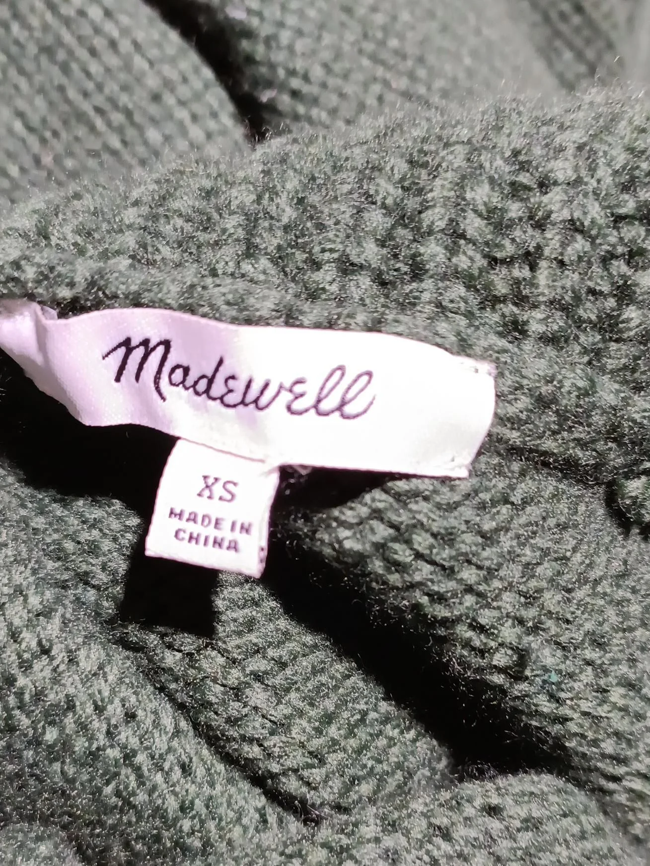 Madewell Women's Jumper XS Green Polyamide - Image 6