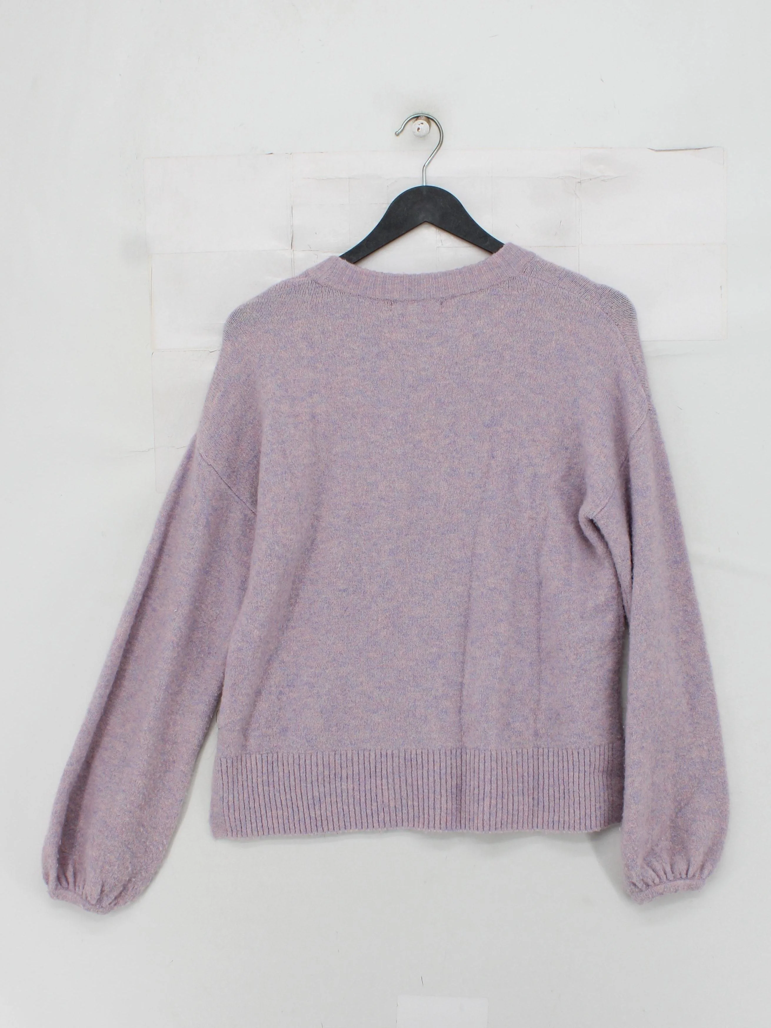 Madewell Women's Jumper XS Purple Nylon with Wool, Other, Elastane Pullover - Image 2