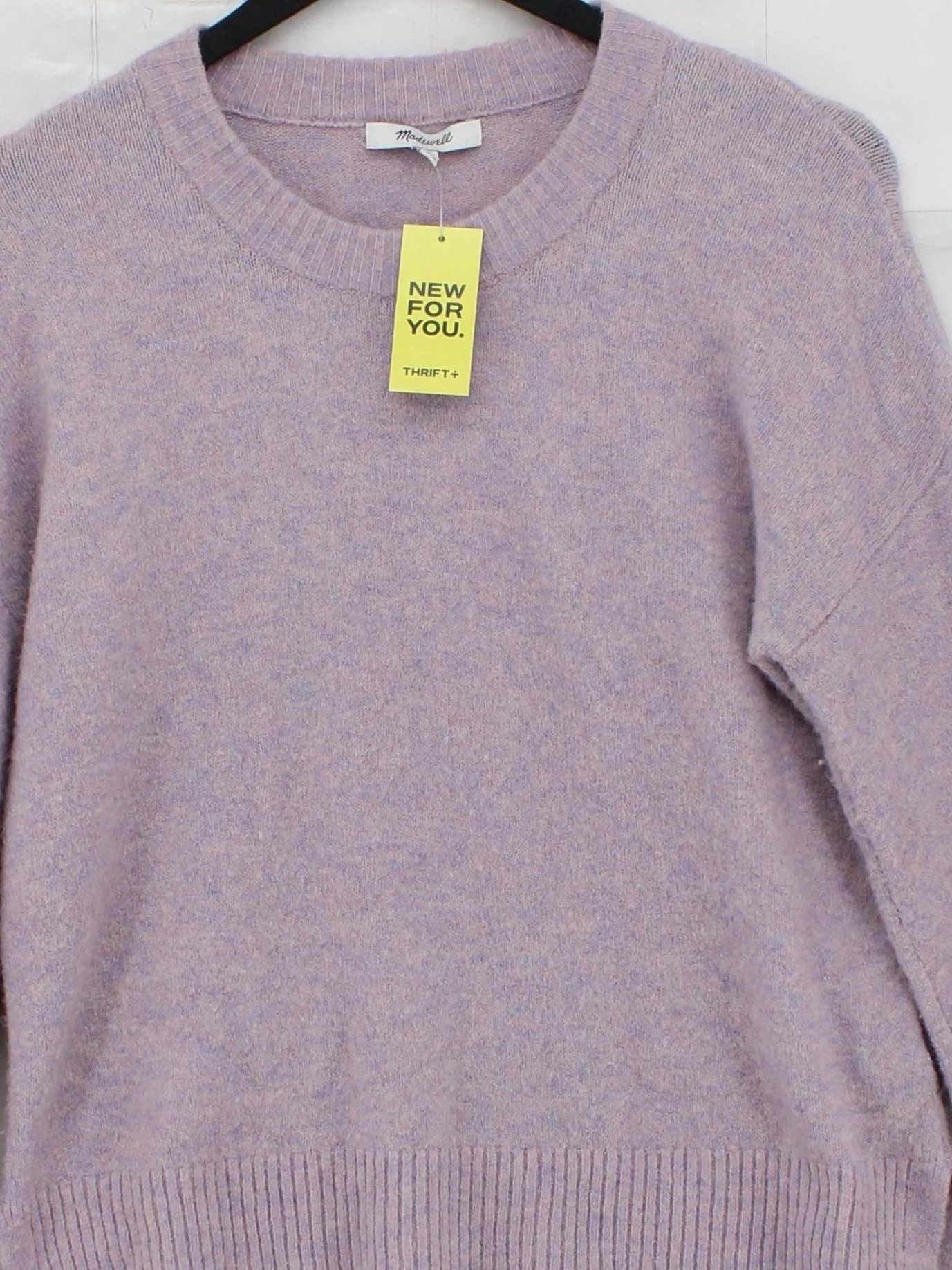 Madewell Women's Jumper XS Purple Nylon with Wool, Other, Elastane Pullover - Image 3