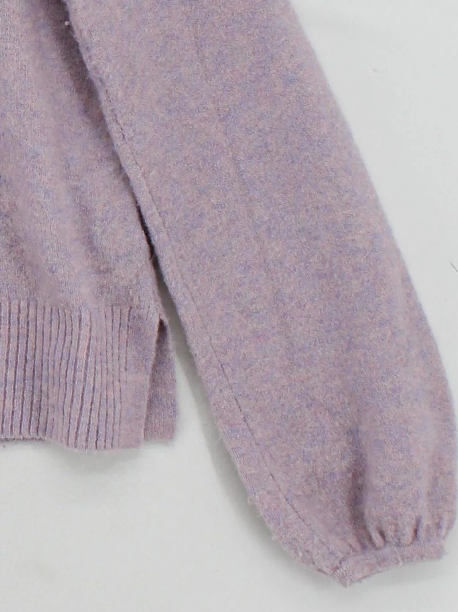 Madewell Women's Jumper XS Purple Nylon with Wool, Other, Elastane Pullover - Image 4