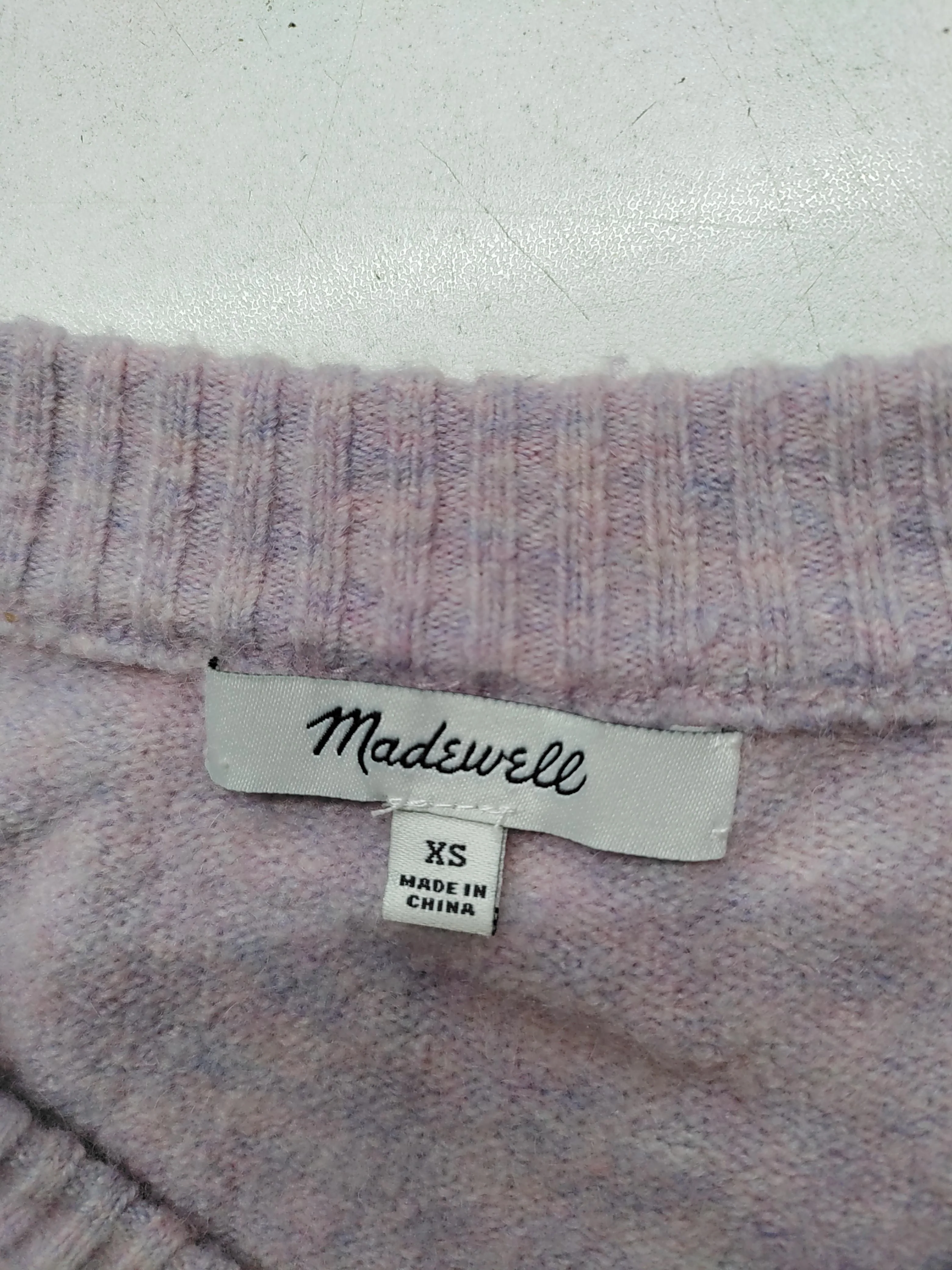Madewell Women's Jumper XS Purple Nylon with Wool, Other, Elastane Pullover - Image 5