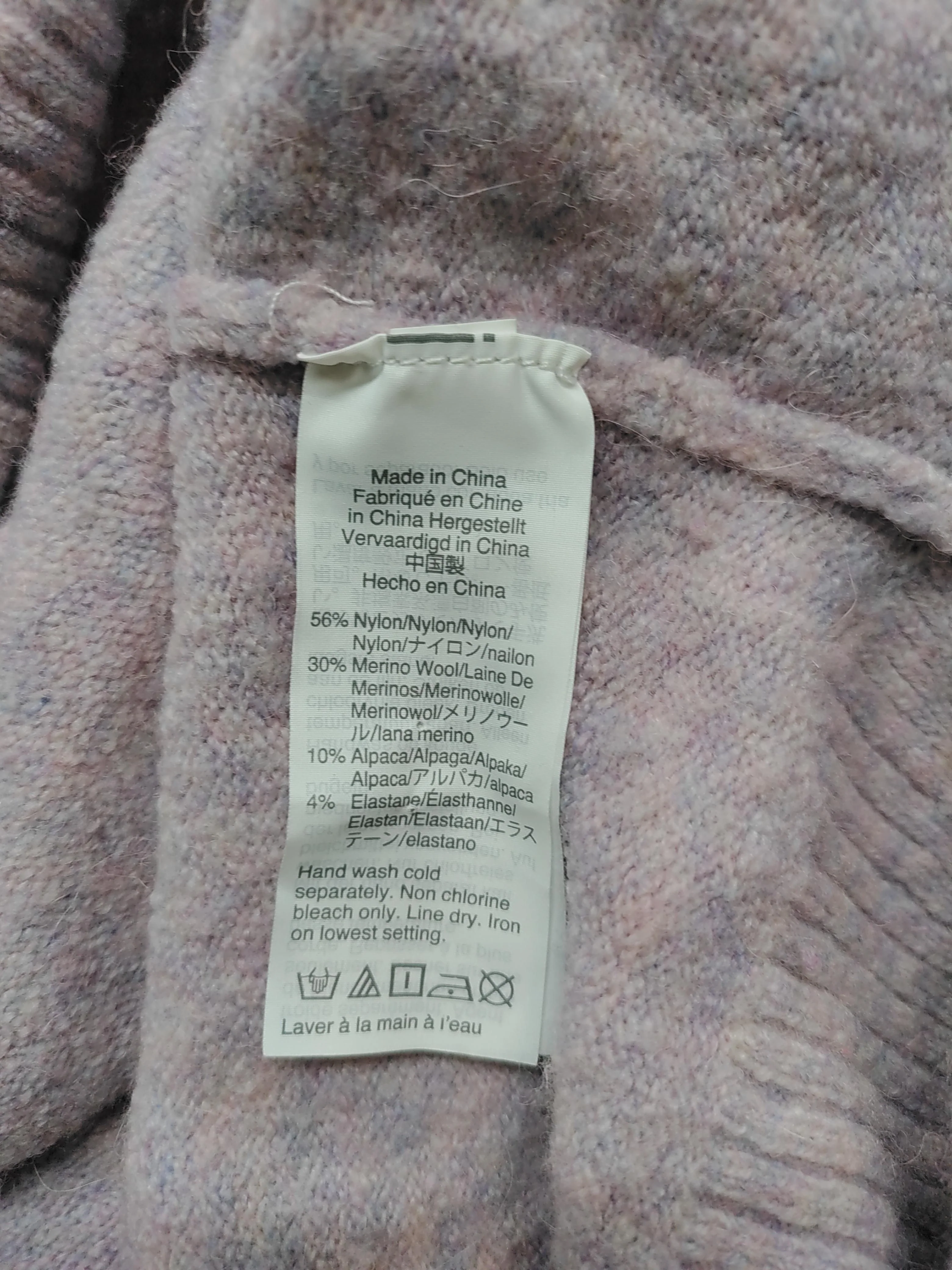 Madewell Women's Jumper XS Purple Nylon with Wool, Other, Elastane Pullover - Image 6