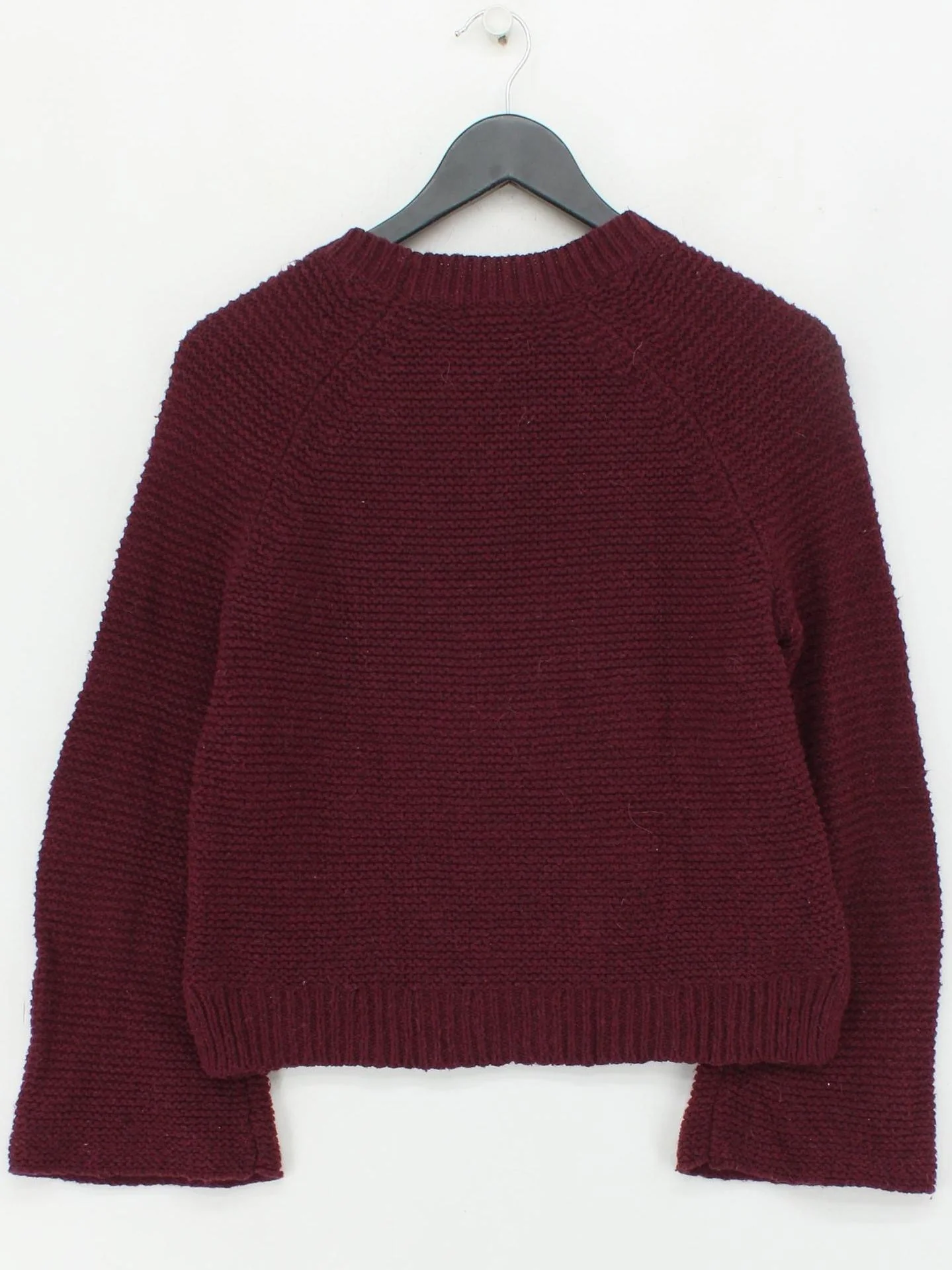 Madewell Women's Jumper XS Red Cotton with Polyester, Other V-Neck Pullover - Image 2