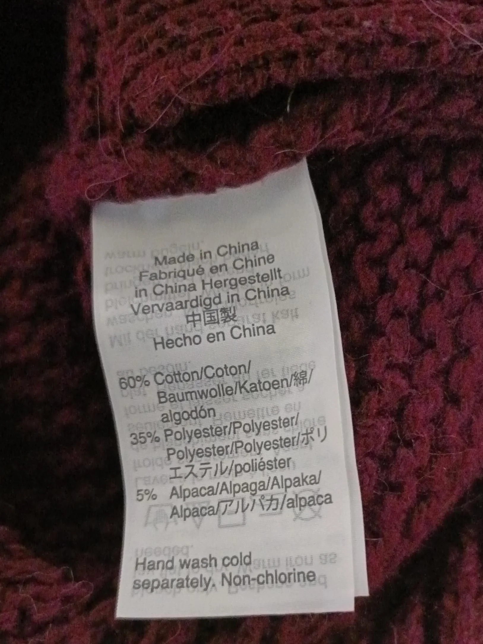 Madewell Women's Jumper XS Red Cotton with Polyester, Other V-Neck Pullover - Image 7