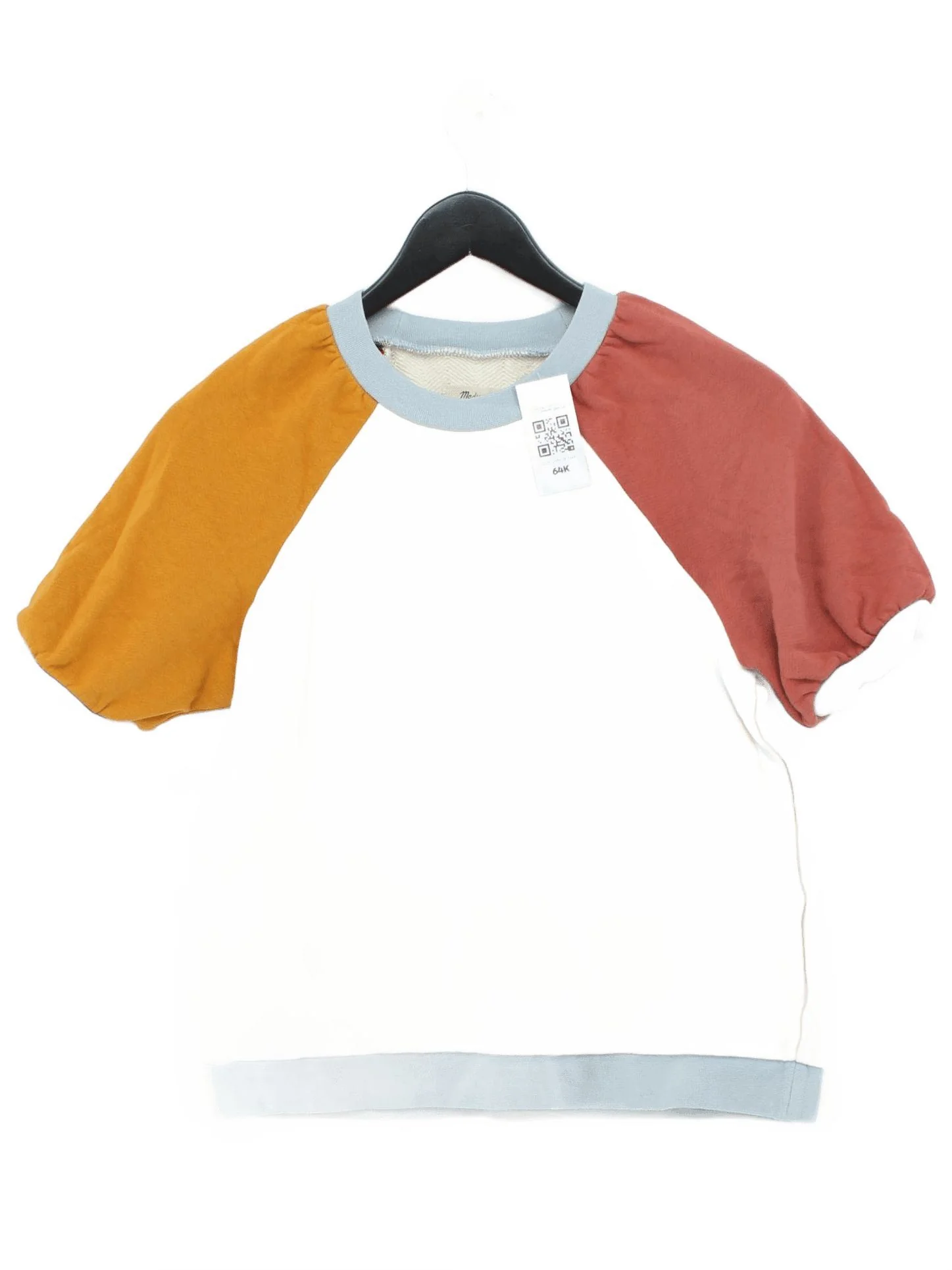 Madewell Women's Jumper XXS Multi Cotton with Elastane Crew Neck Pullover