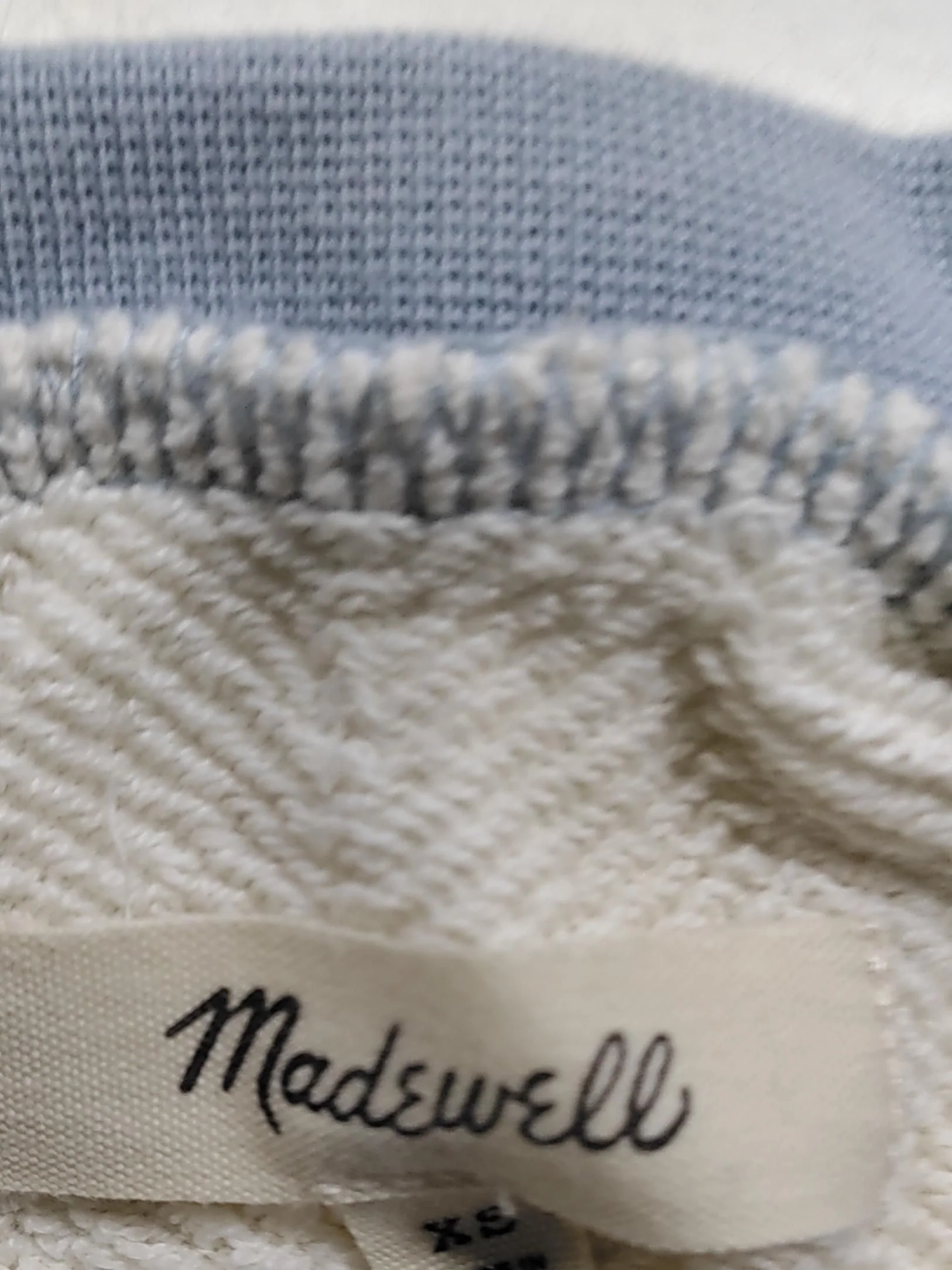 Madewell Women's Jumper XXS Multi Cotton with Elastane Crew Neck Pullover - Image 6