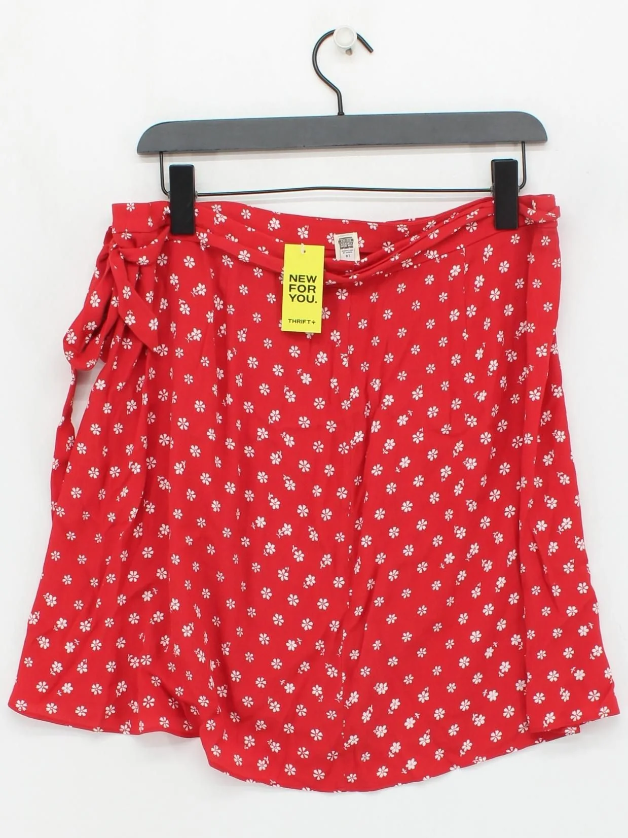 Madewell Women's Mini Skirt M Red Floral 100% Rayon Short Mini - Image 2