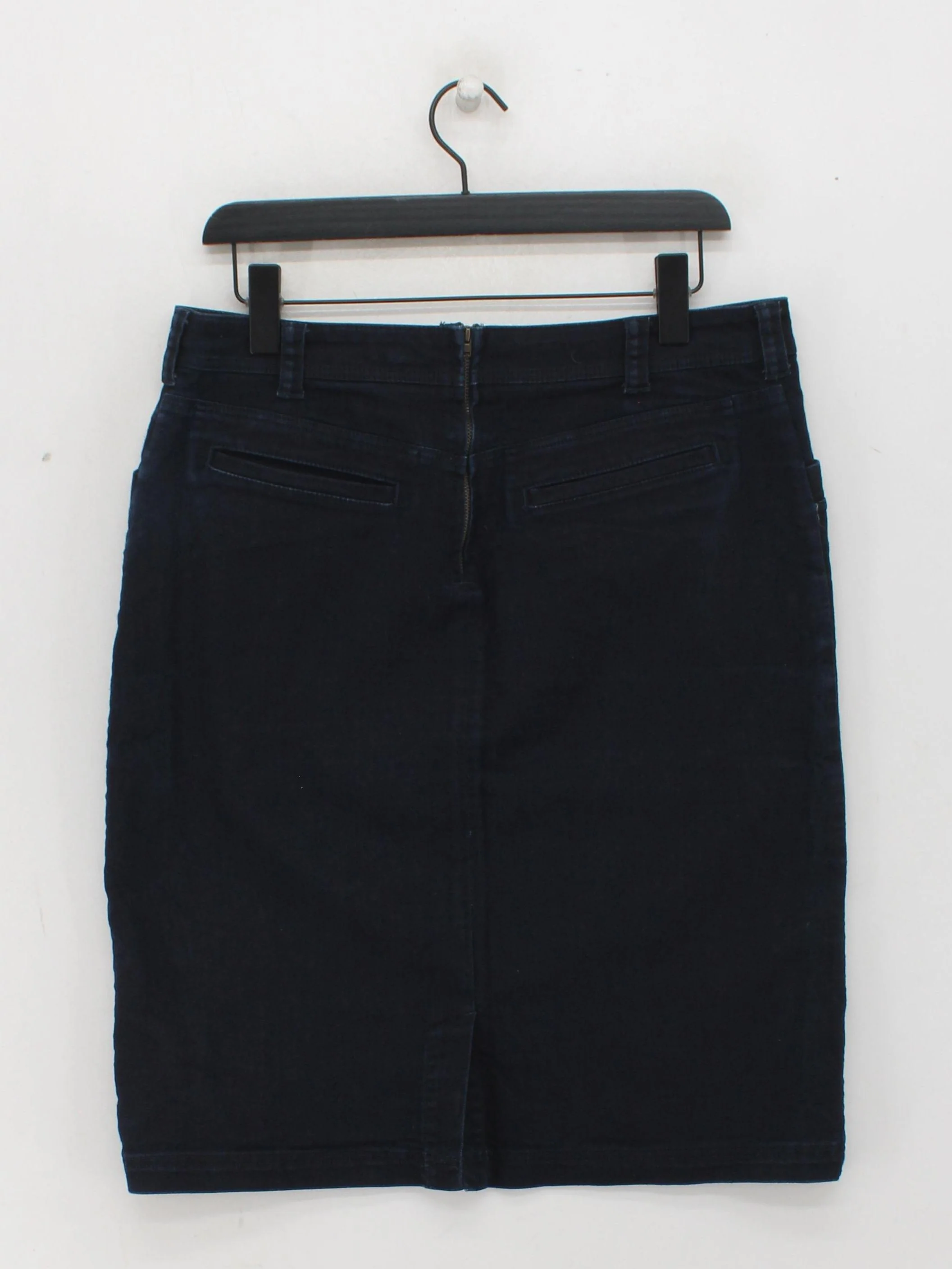Madewell Women's Mini Skirt UK 12 Blue Cotton with Polyester, Elastane Mini - Image 2