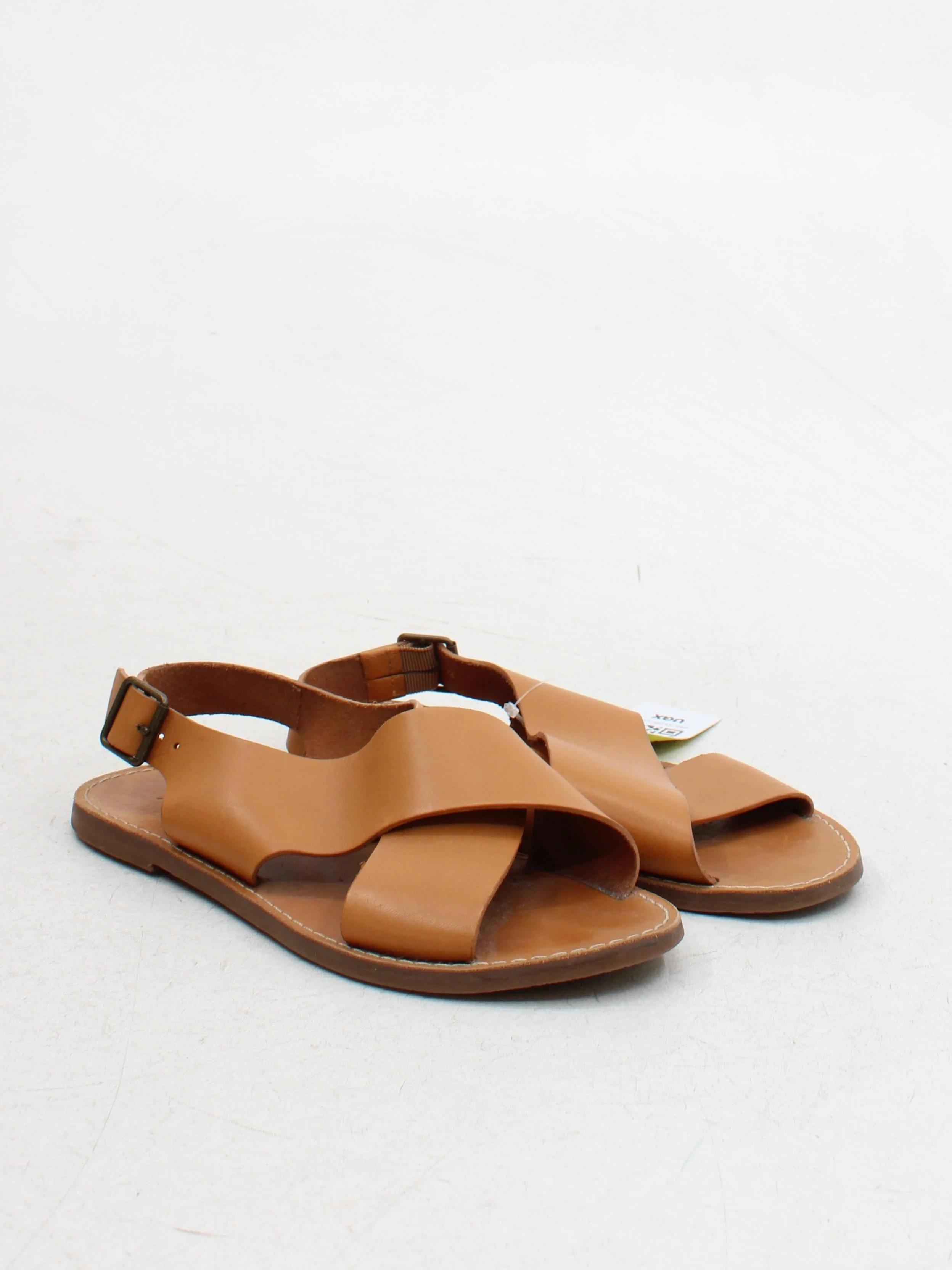 Madewell Women's Sandals UK 5 Tan 100% Leather Strappy - Image 4