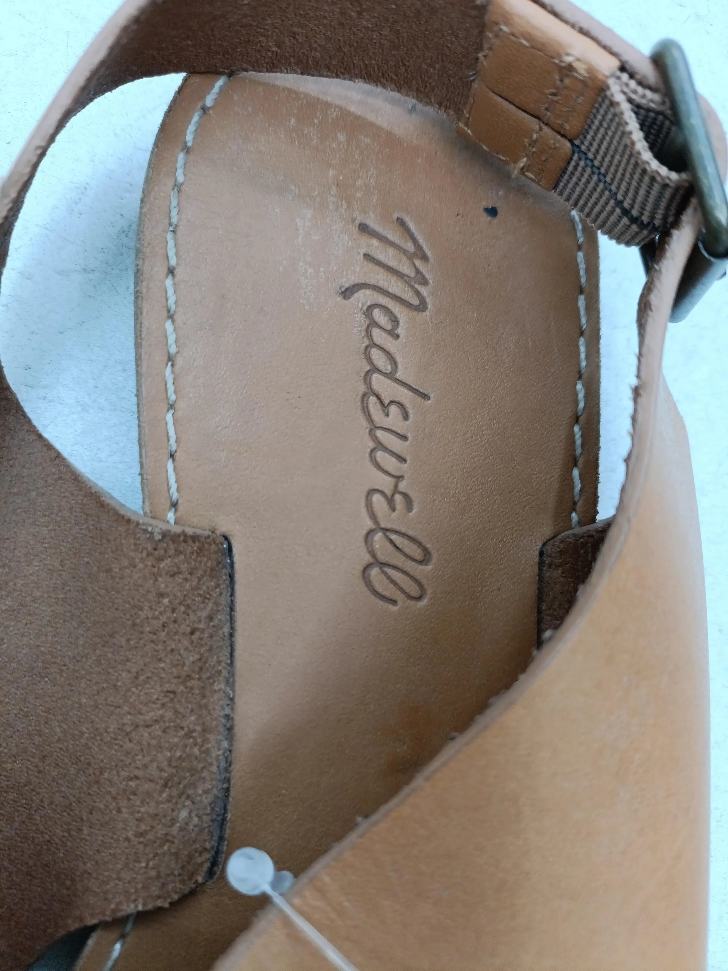 Madewell Women's Sandals UK 5 Tan 100% Leather Strappy - Image 6