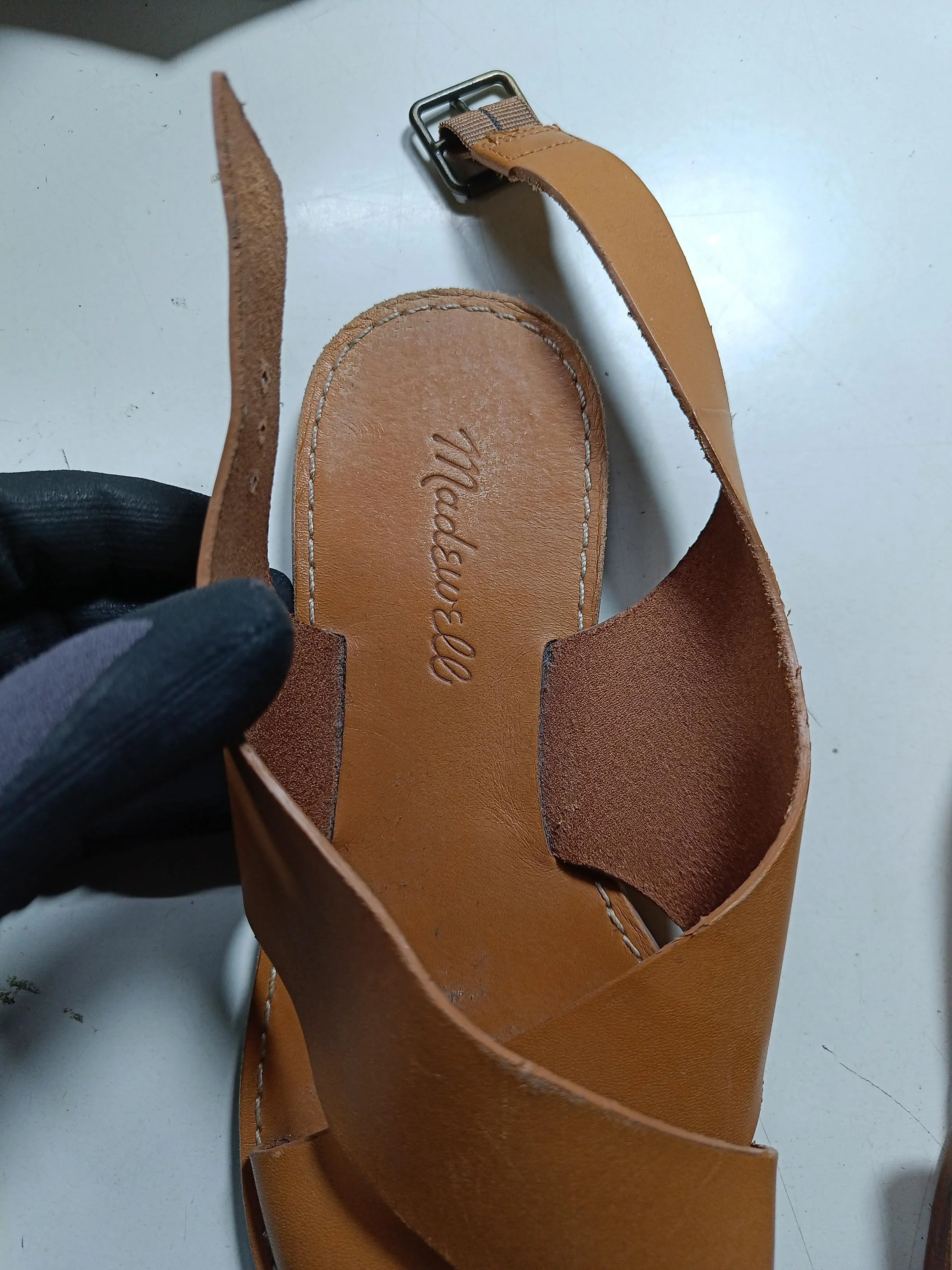 Madewell Women's Sandals UK 5 Tan 100% Leather Strappy - Image 9