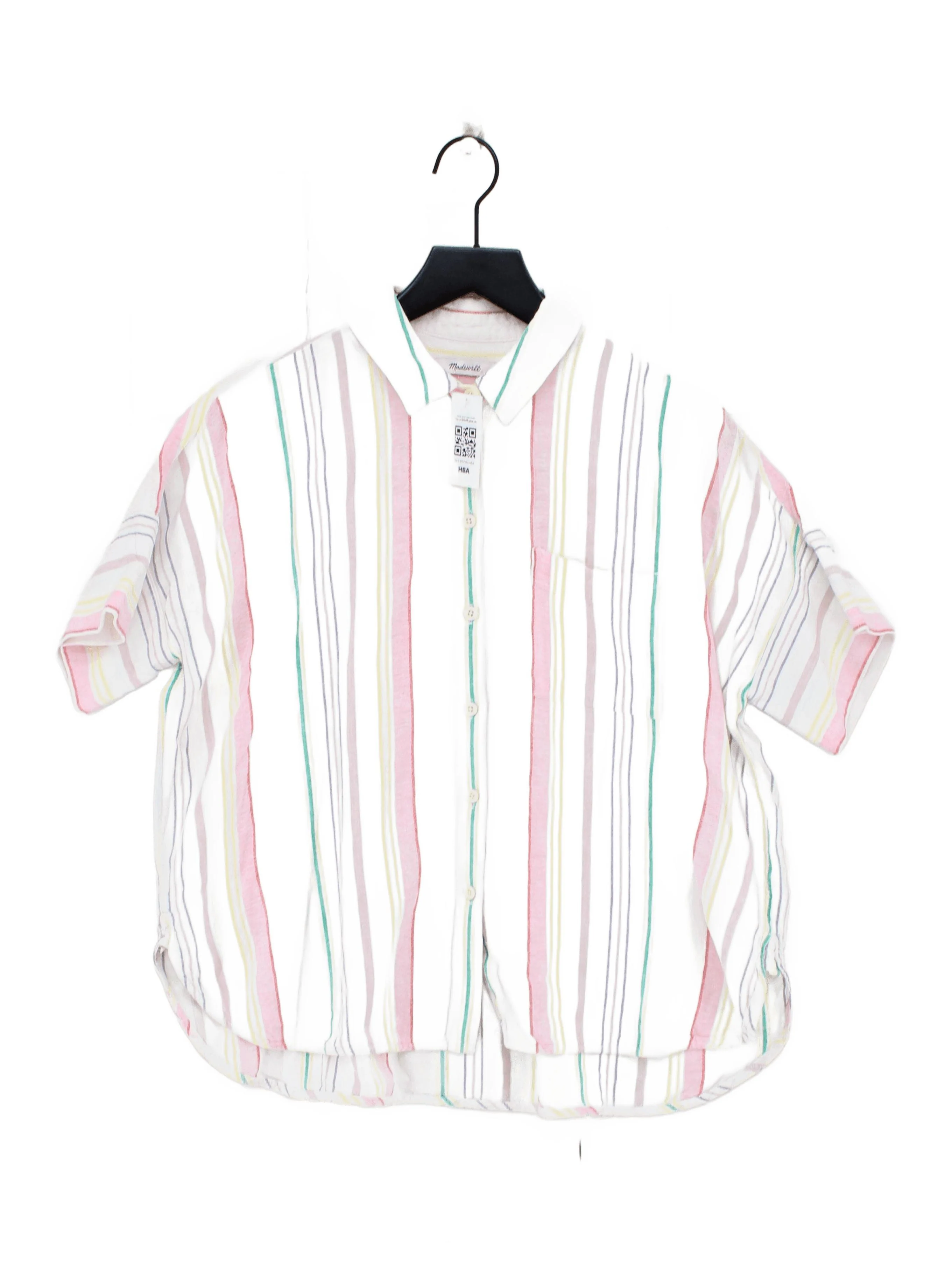 Madewell Women's Shirt M White Linen with Viscose Basic