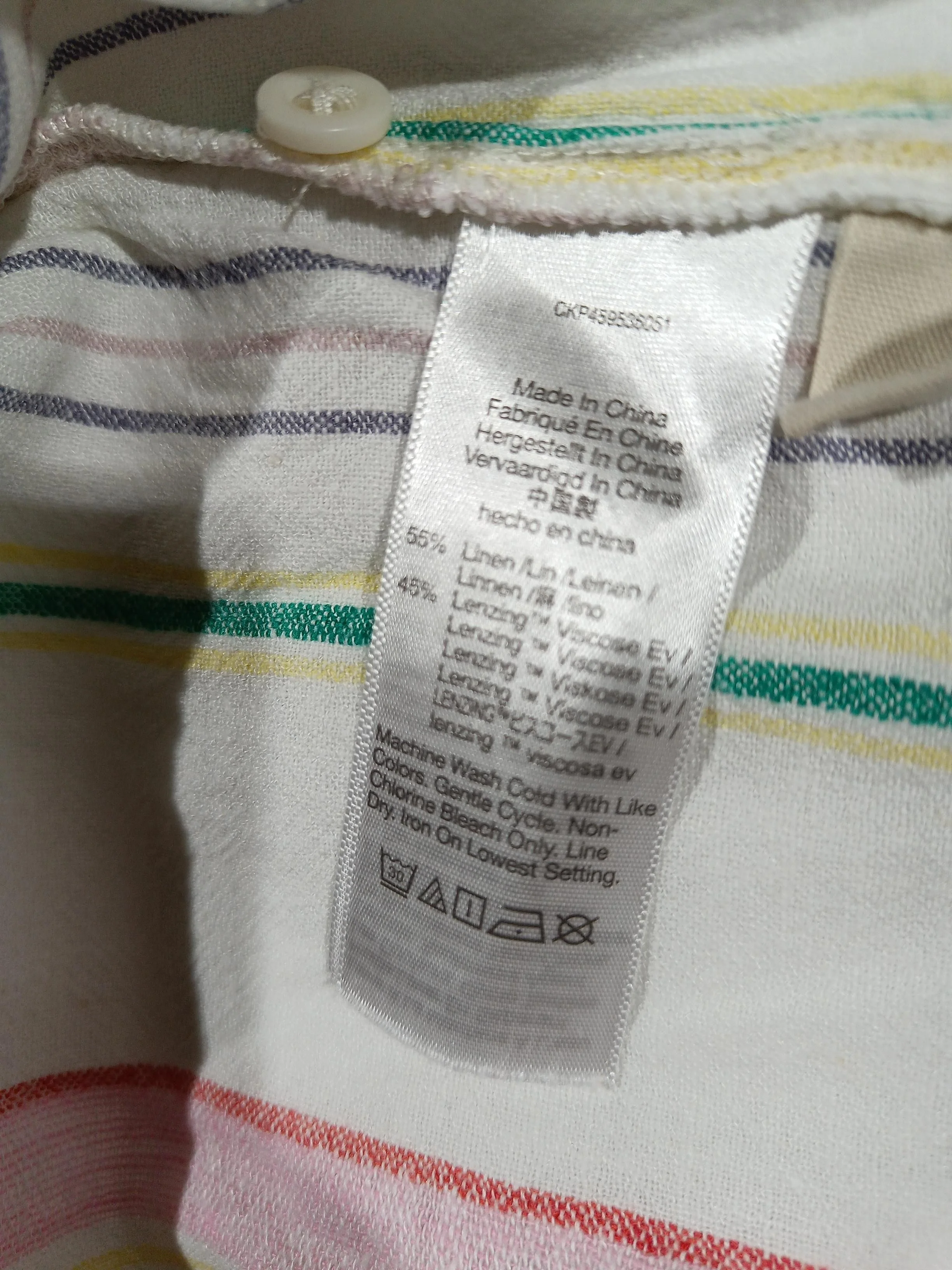 Madewell Women's Shirt M White Linen with Viscose Basic - Image 6