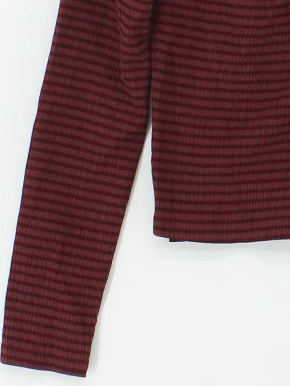 Madewell Women's Shirt XS Red Polyester with Cotton, Elastane Basic - Image 4