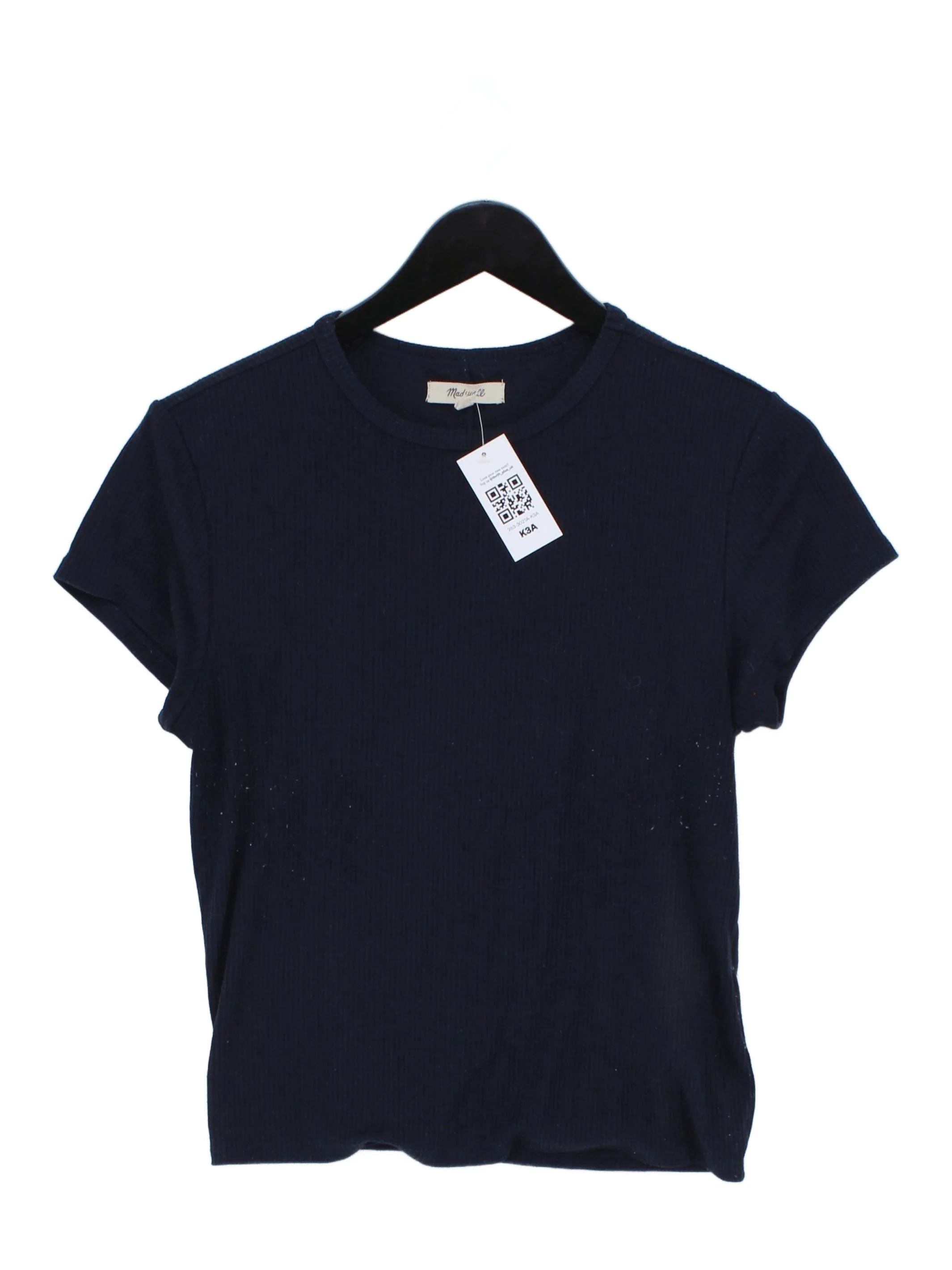 Madewell Women's T-Shirt M Blue Lyocell Modal with Polyester, Elastane Basic