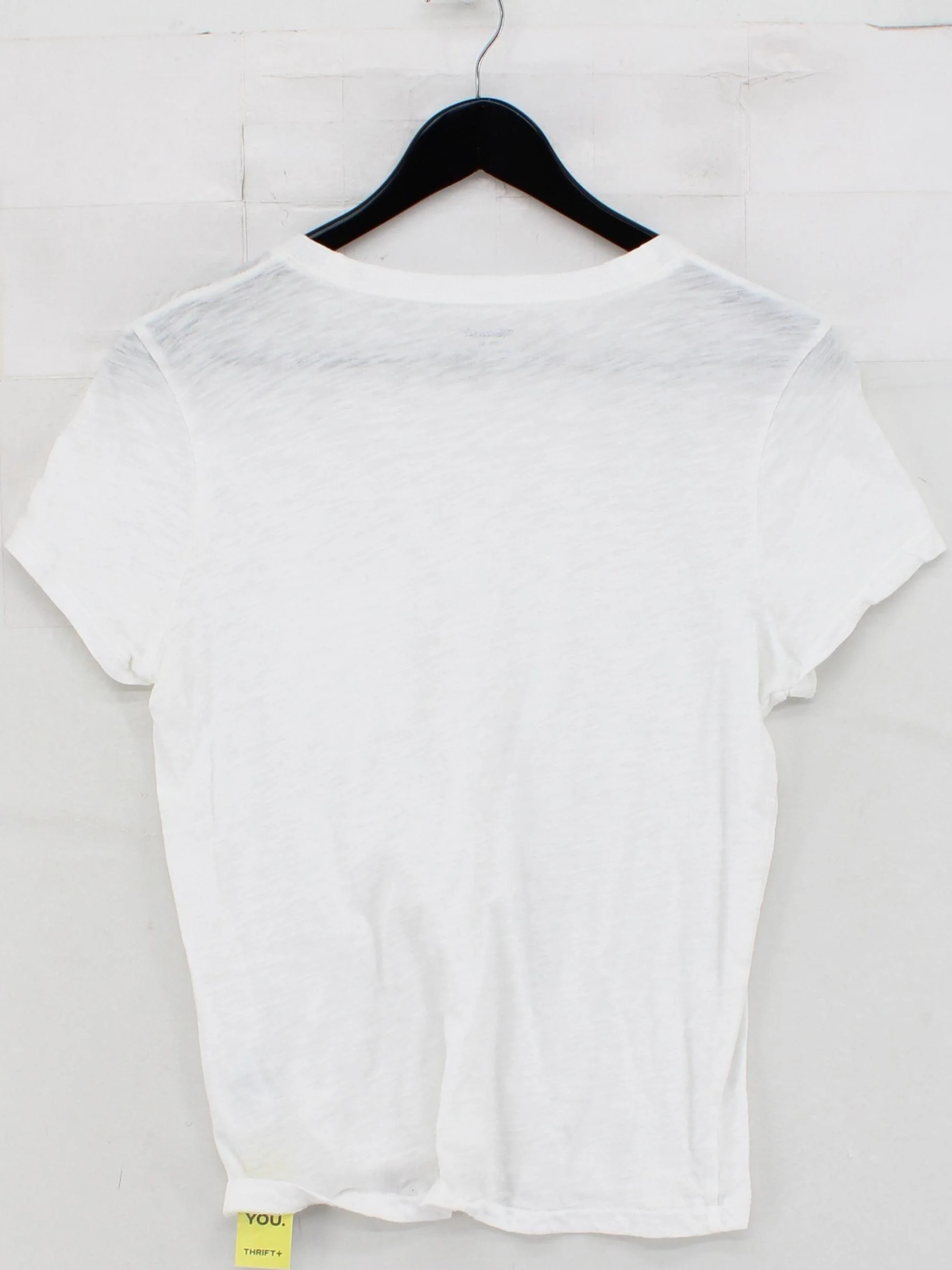 Madewell Women's T-Shirt M White 100% Cotton Short Sleeve Round Neck Basic - Image 2