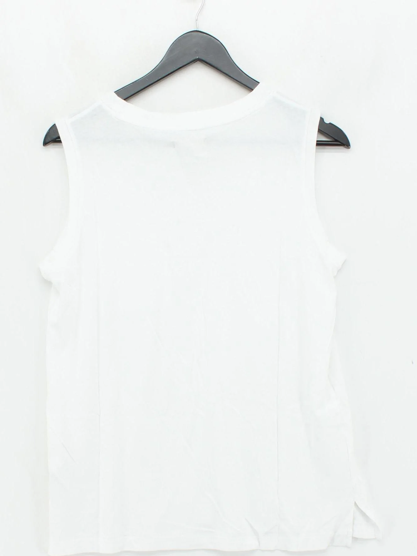 Madewell Women's T-Shirt S White 100% Cotton Sleeveless Round Neck Basic - Image 2