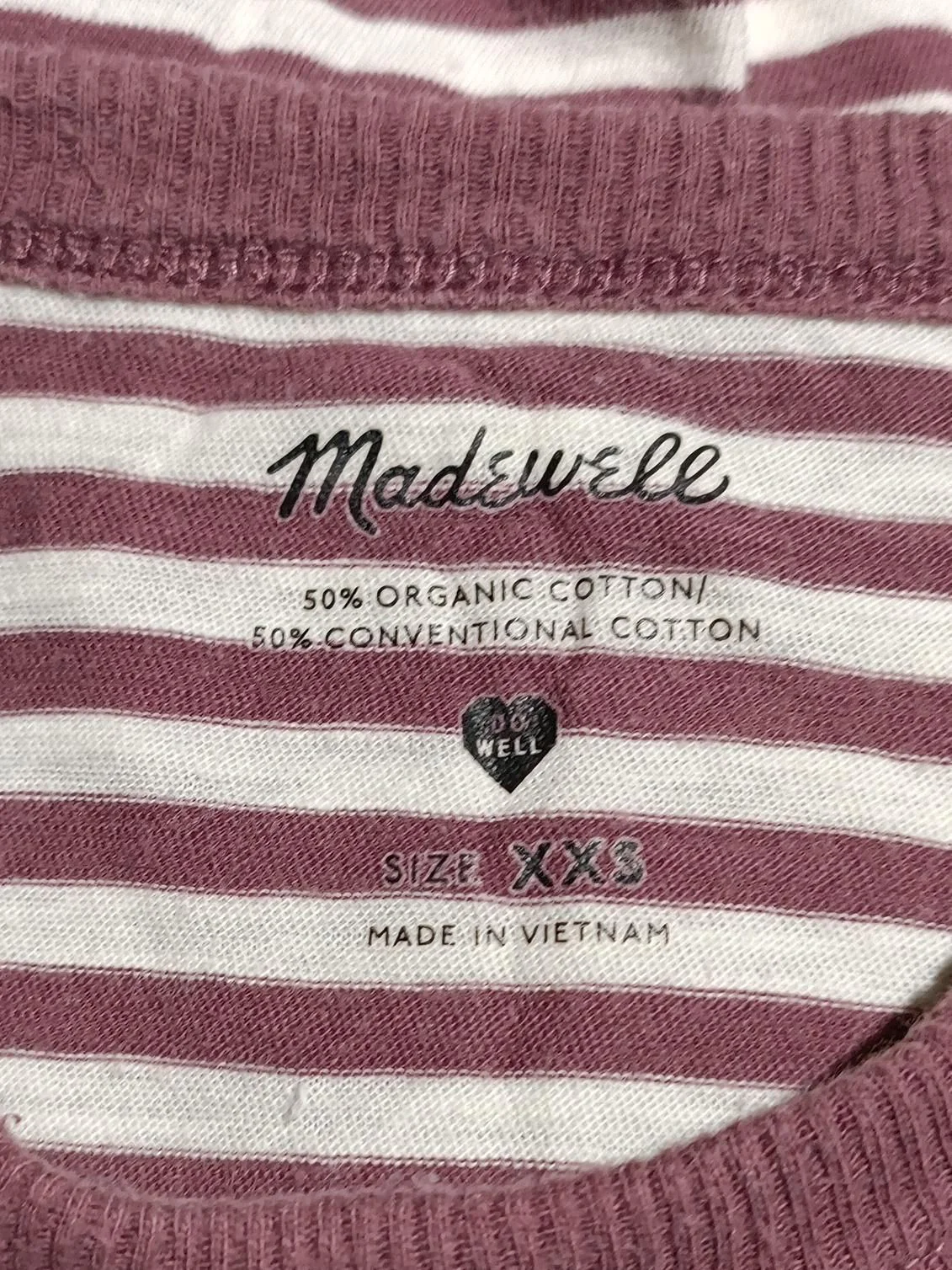 Madewell Women's T-Shirt XXS Red 100% Cotton Basic - Image 8