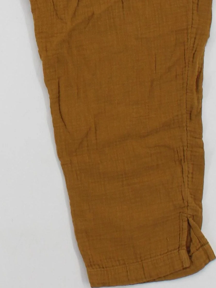 Madewell Women's Trousers S Tan 100% Cotton Tapered Sweatpants - Image 4