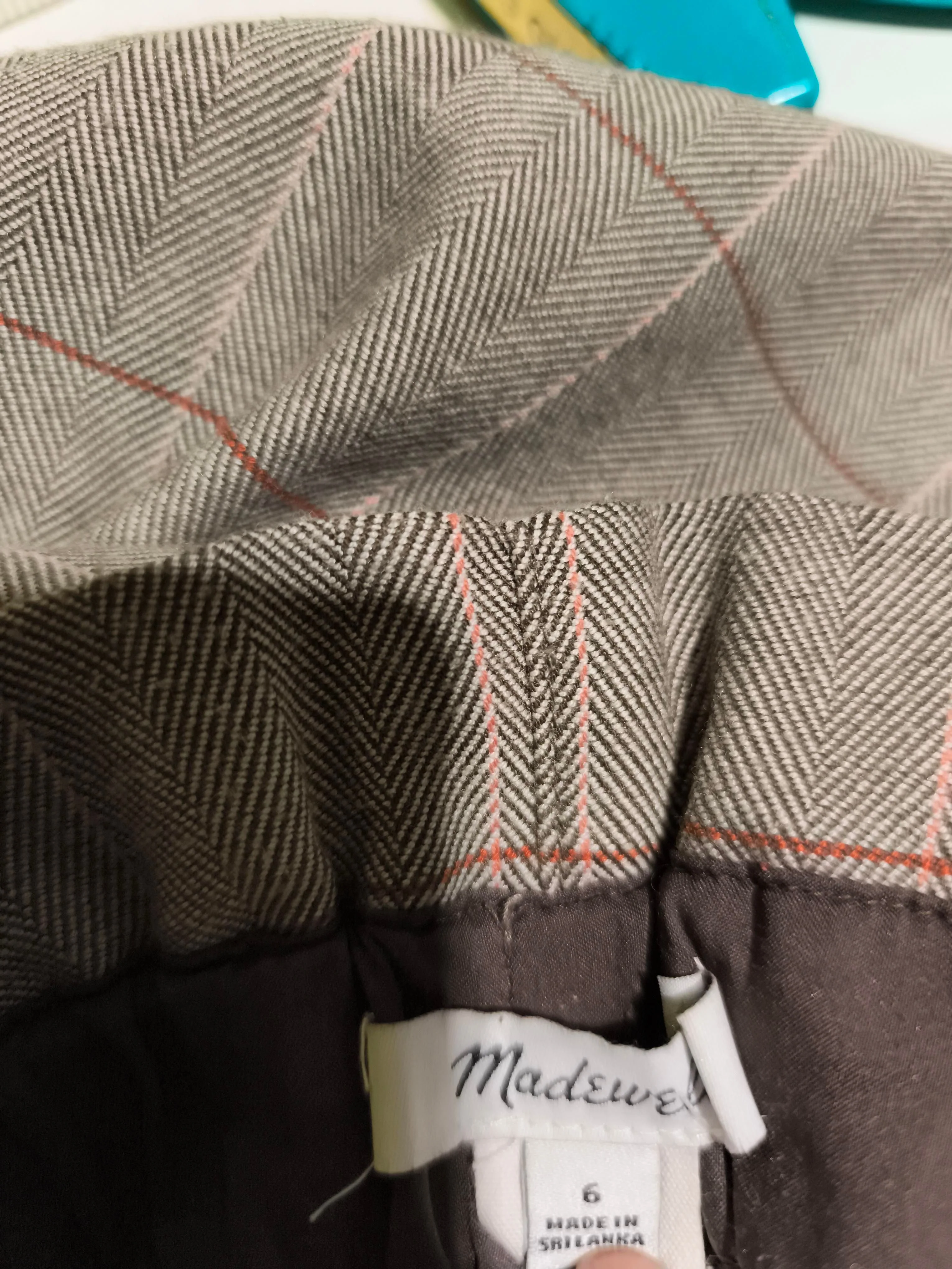 Madewell Women's Trousers UK 10 Grey Polyester with Viscose, Elastane Cropped - Image 5