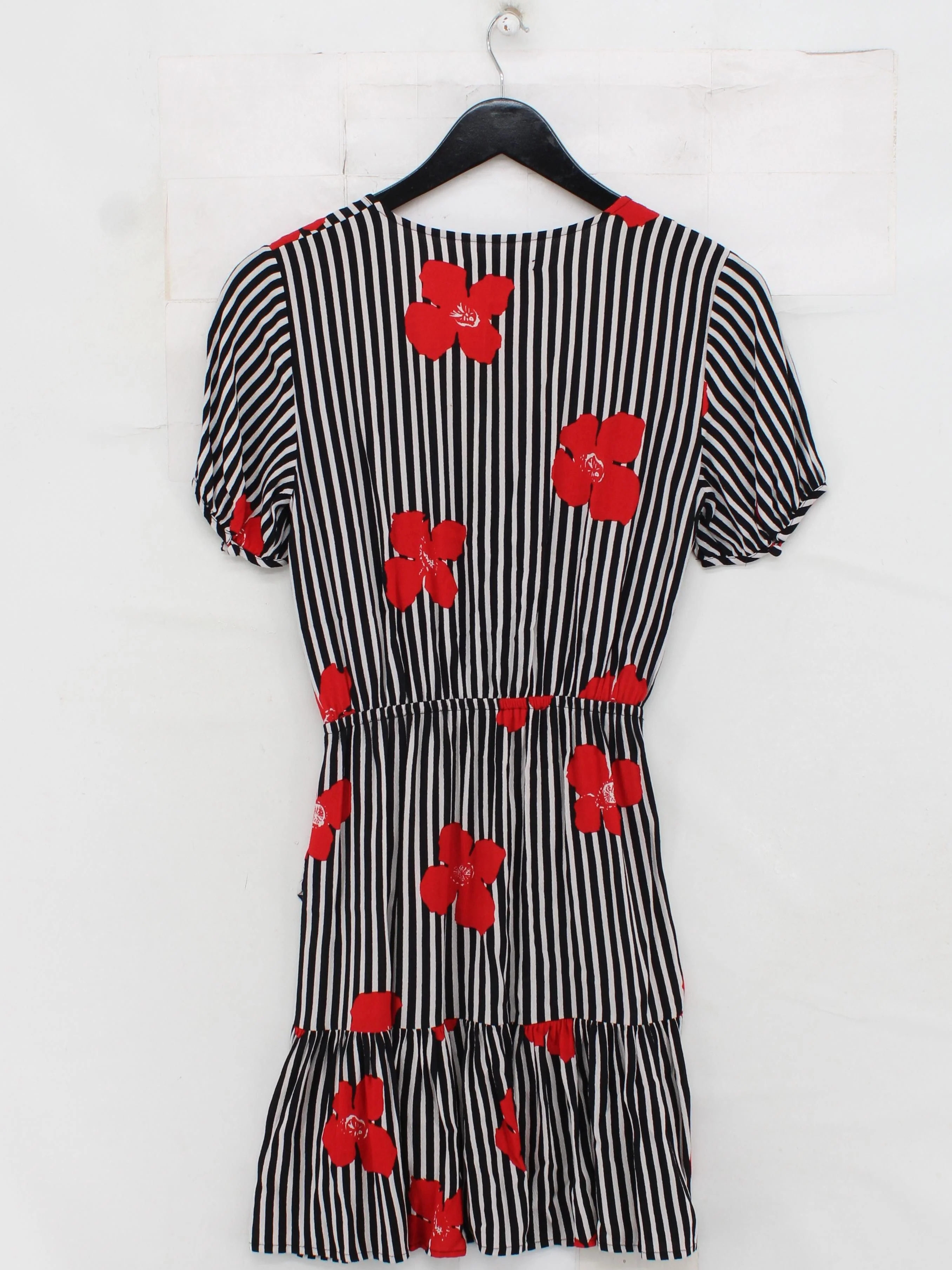Madewell Wrap Mini Dress UK4 in Multi - Image 2