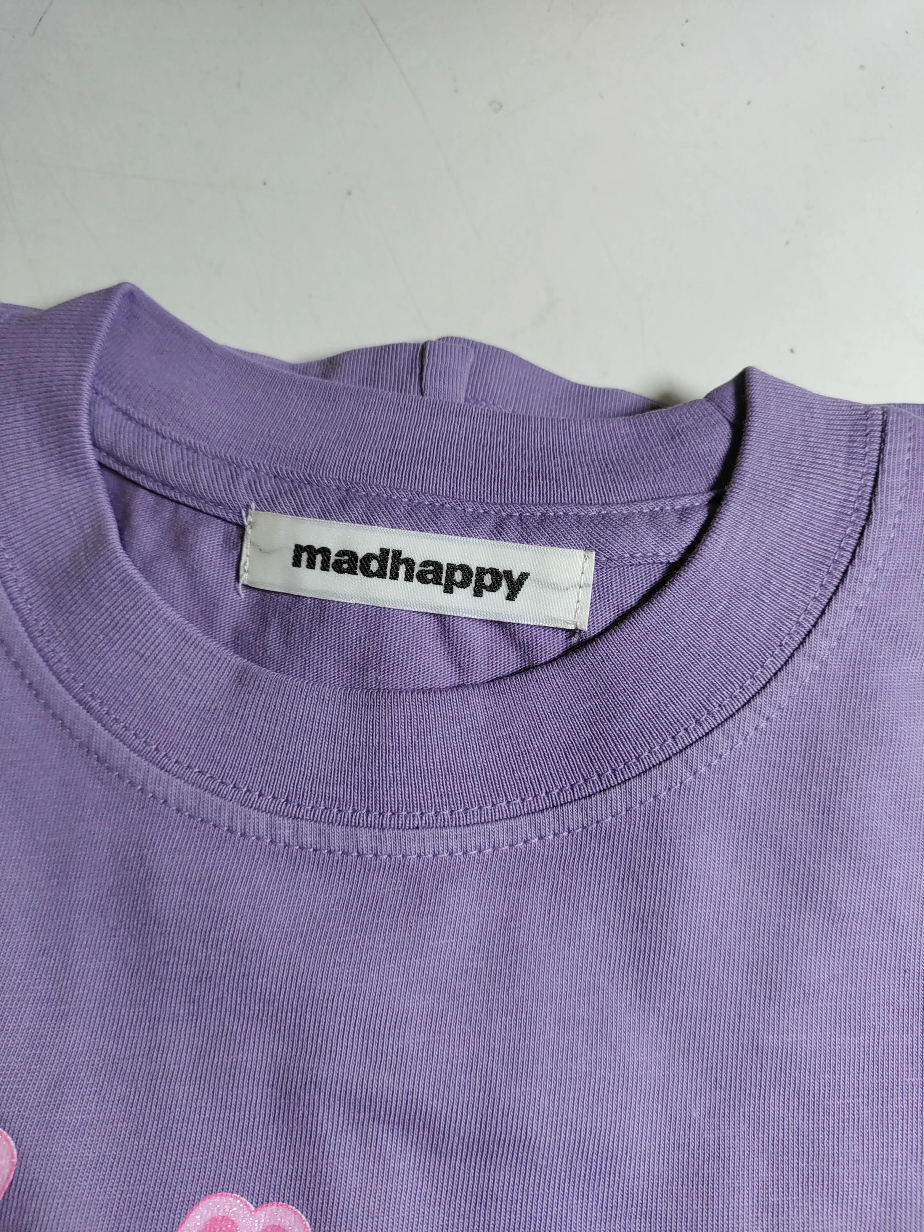 Madhappy Men's T-Shirt S Purple Graphic 100% Cotton Basic - Image 5