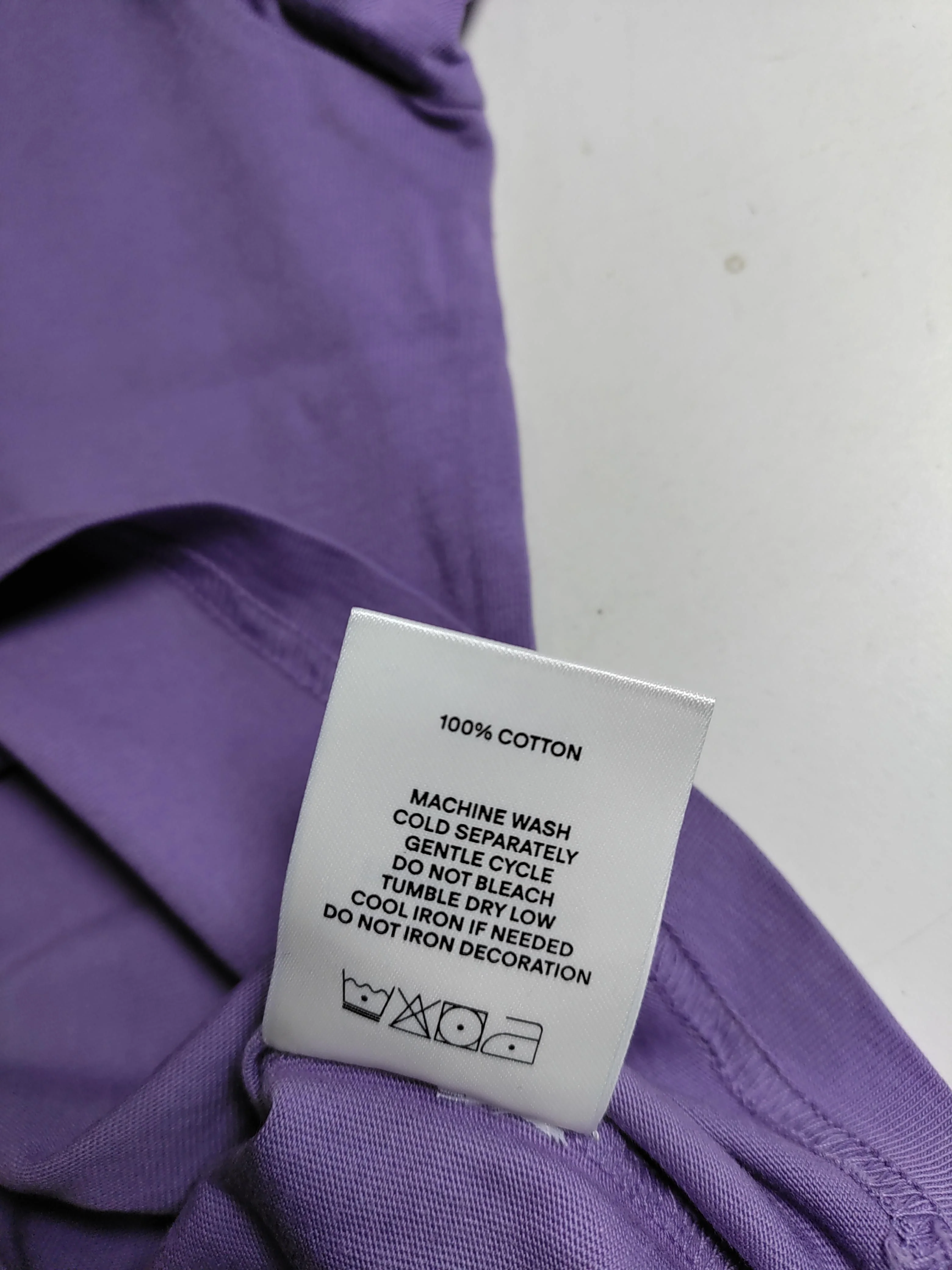 Madhappy Men's T-Shirt S Purple Graphic 100% Cotton Basic - Image 6