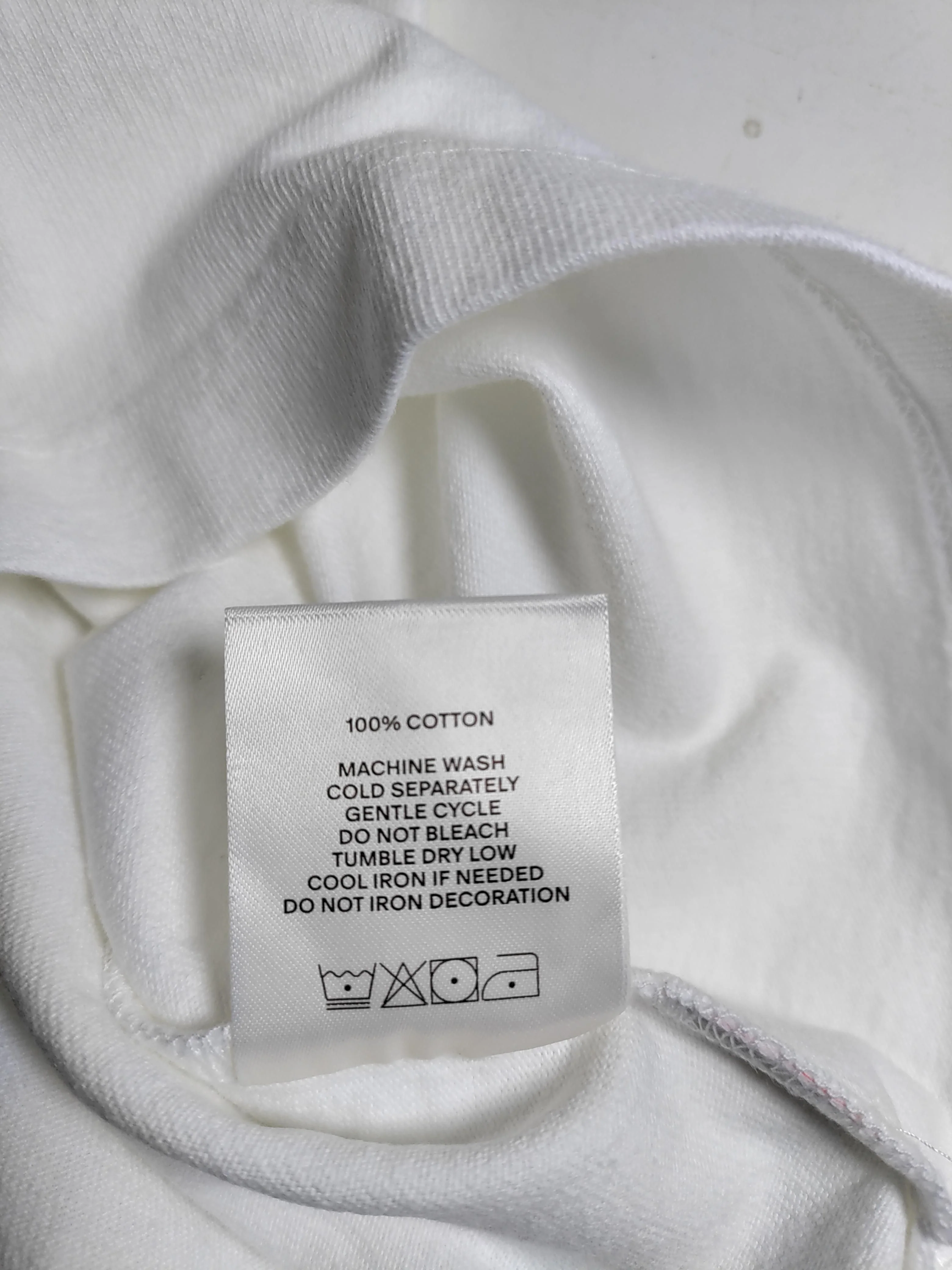 Madhappy Men's T-Shirt S White Graphic 100% Cotton Basic - Image 6