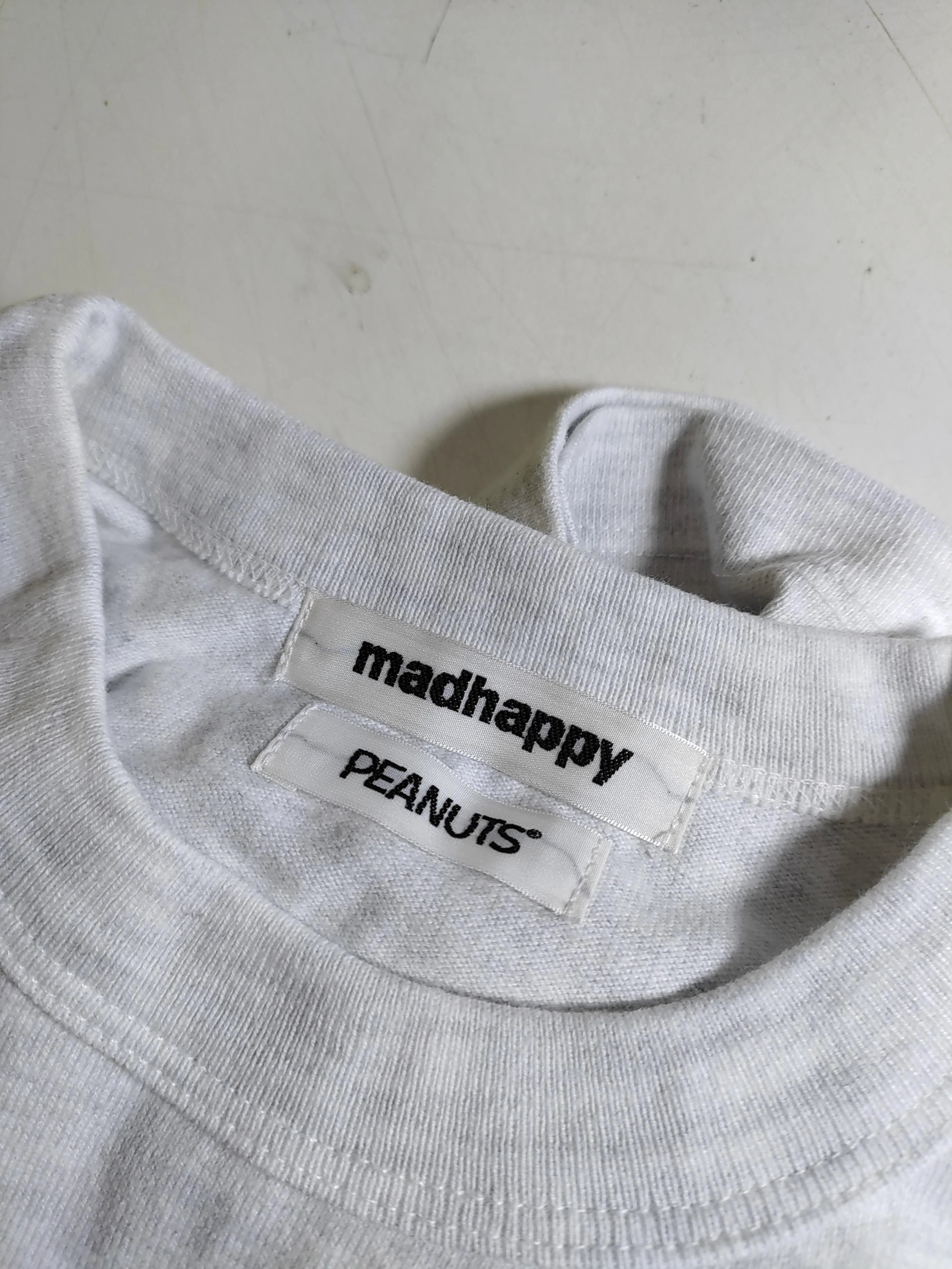 Madhappy Men's T-Shirt S White Graphic Cotton with Polyester Basic - Image 5