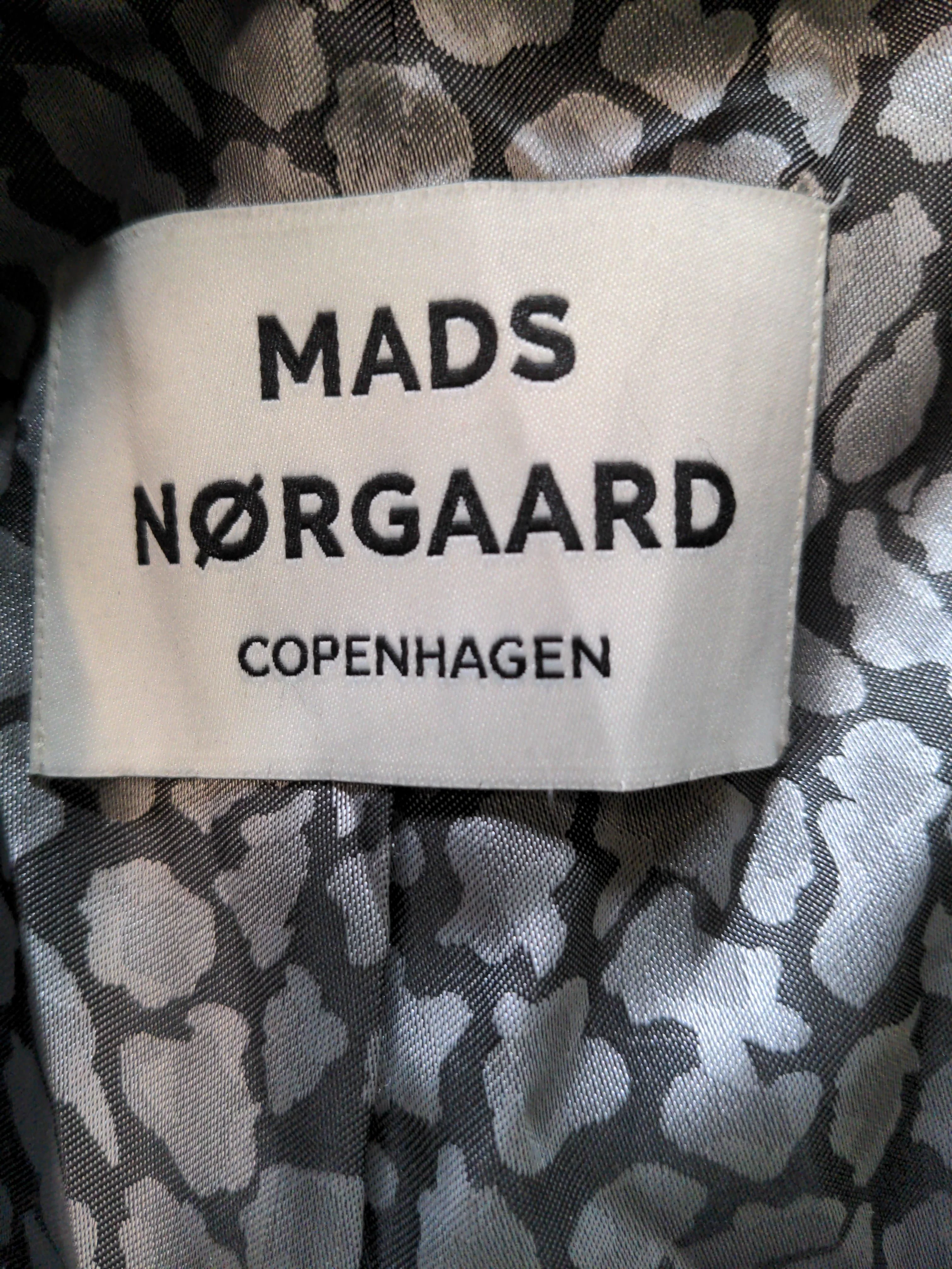 Mads Norgaard Women's Coat UK 10 Black Wool - Image 5