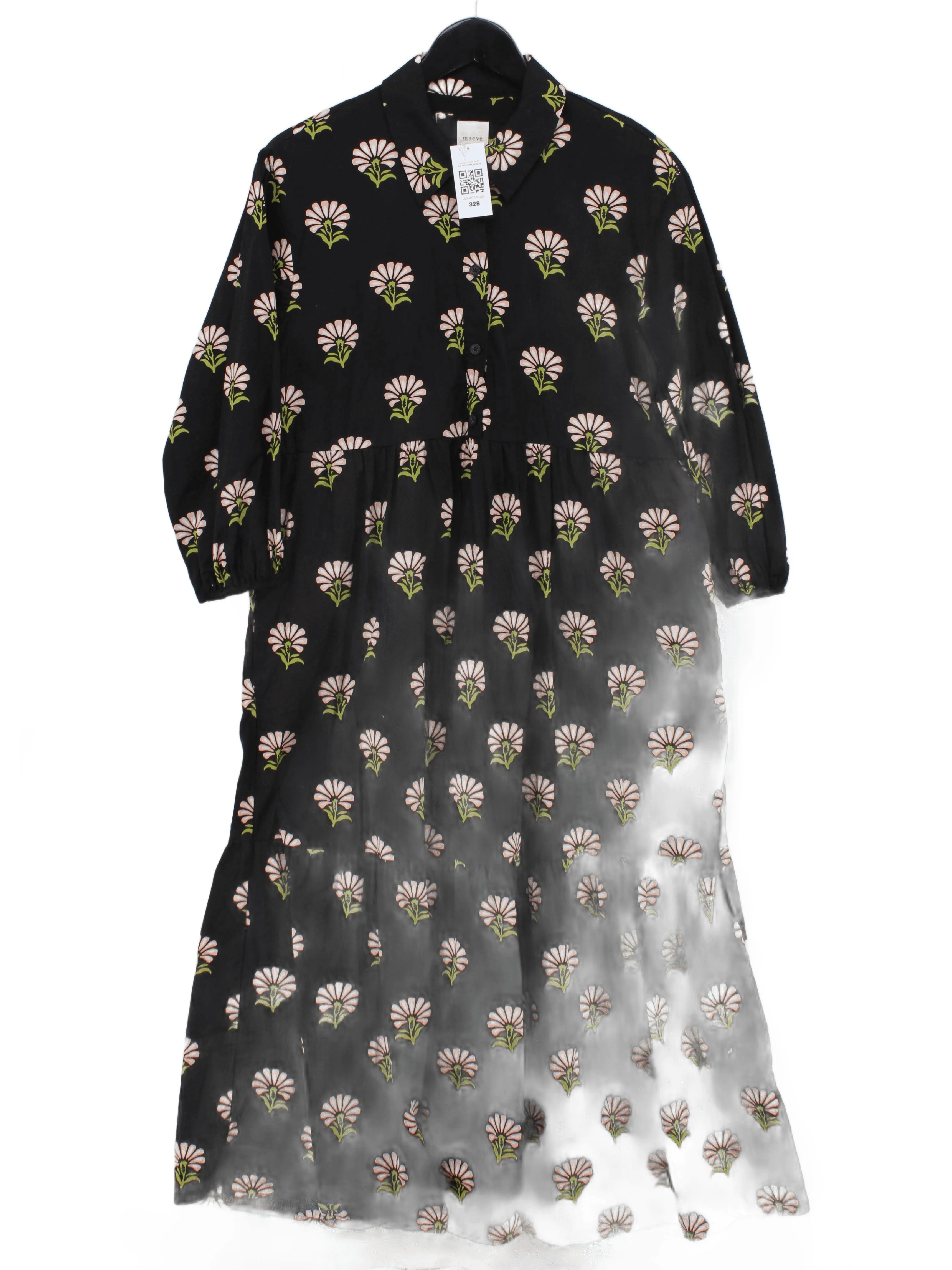 Maeve Shirt Midi Dress S in Black