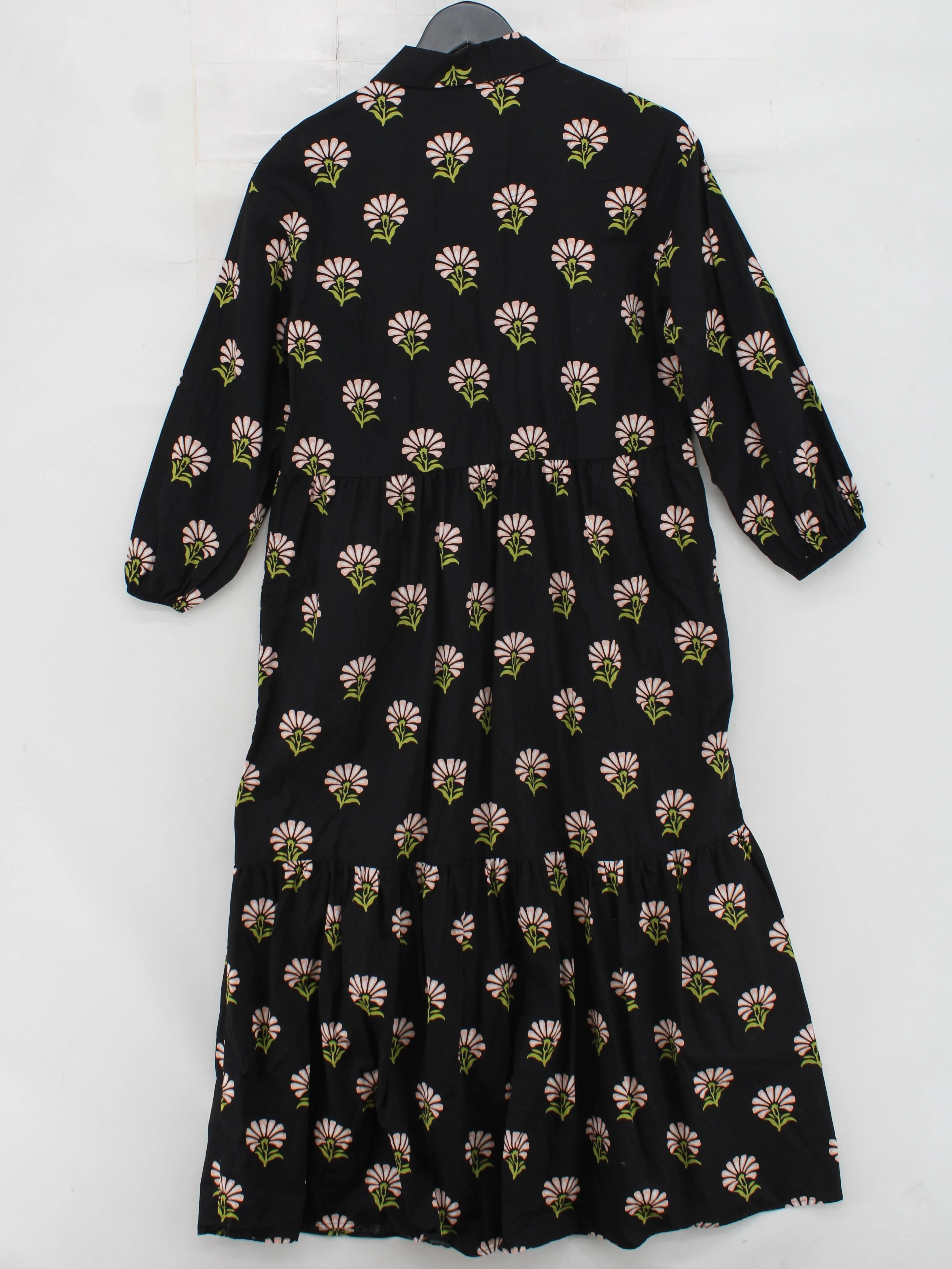 Maeve Shirt Midi Dress S in Black - Image 2