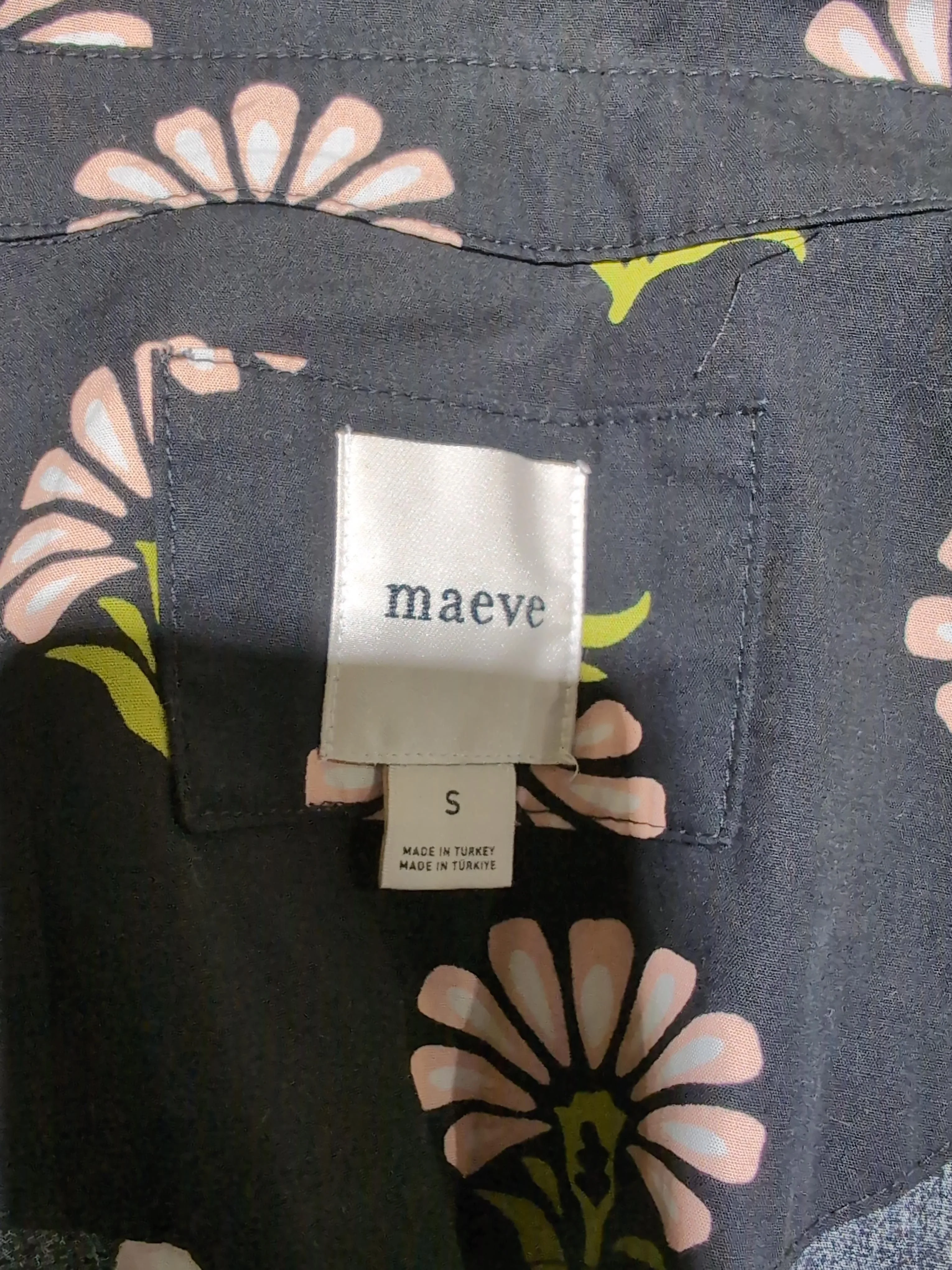 Maeve Shirt Midi Dress S in Black - Image 5