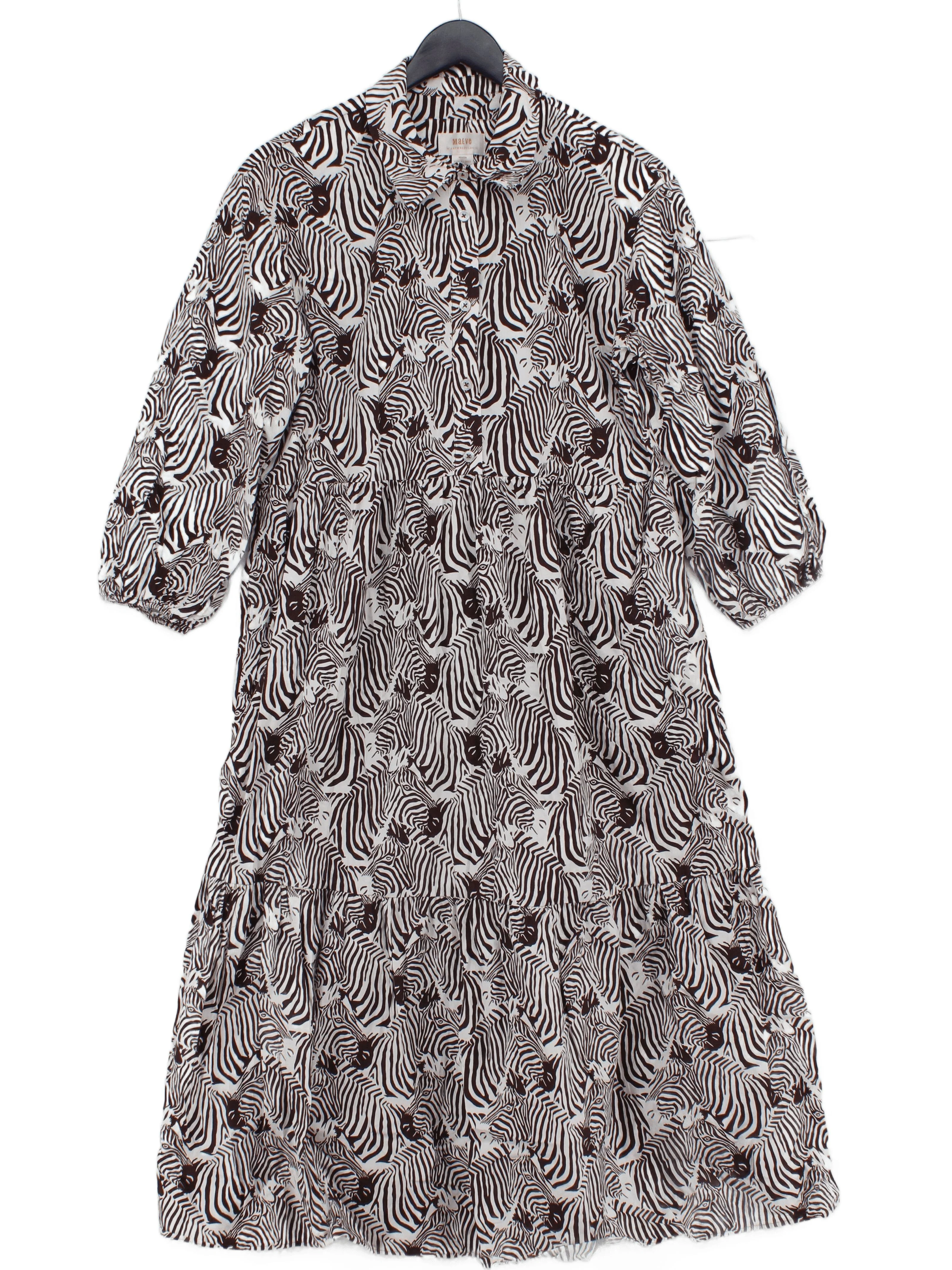 Maeve Shirt Midi Dress UK10 in Multi